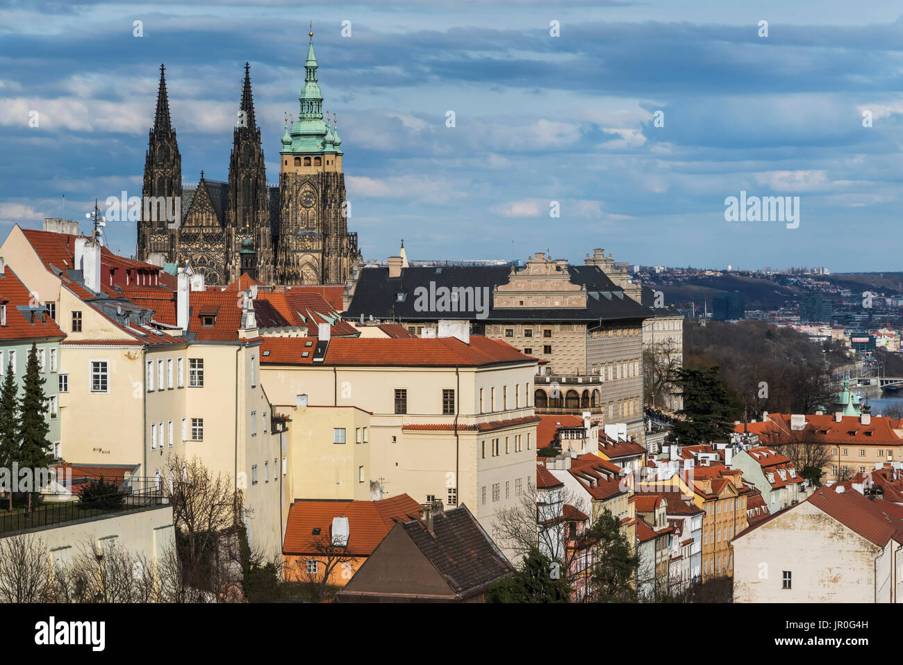 El Castillo de Praga, Praga, República Checa Foto de stock