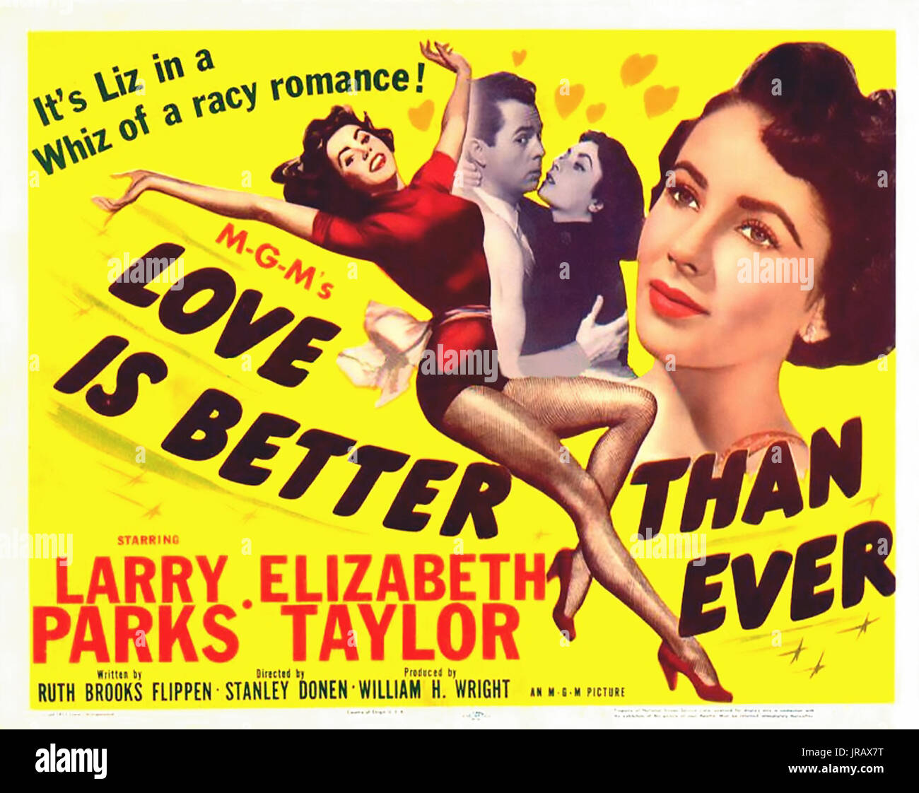 El AMOR ES MEJOR QUE NUNCA DE 1952 películas de MGM con Elizabeth Taylor Foto de stock