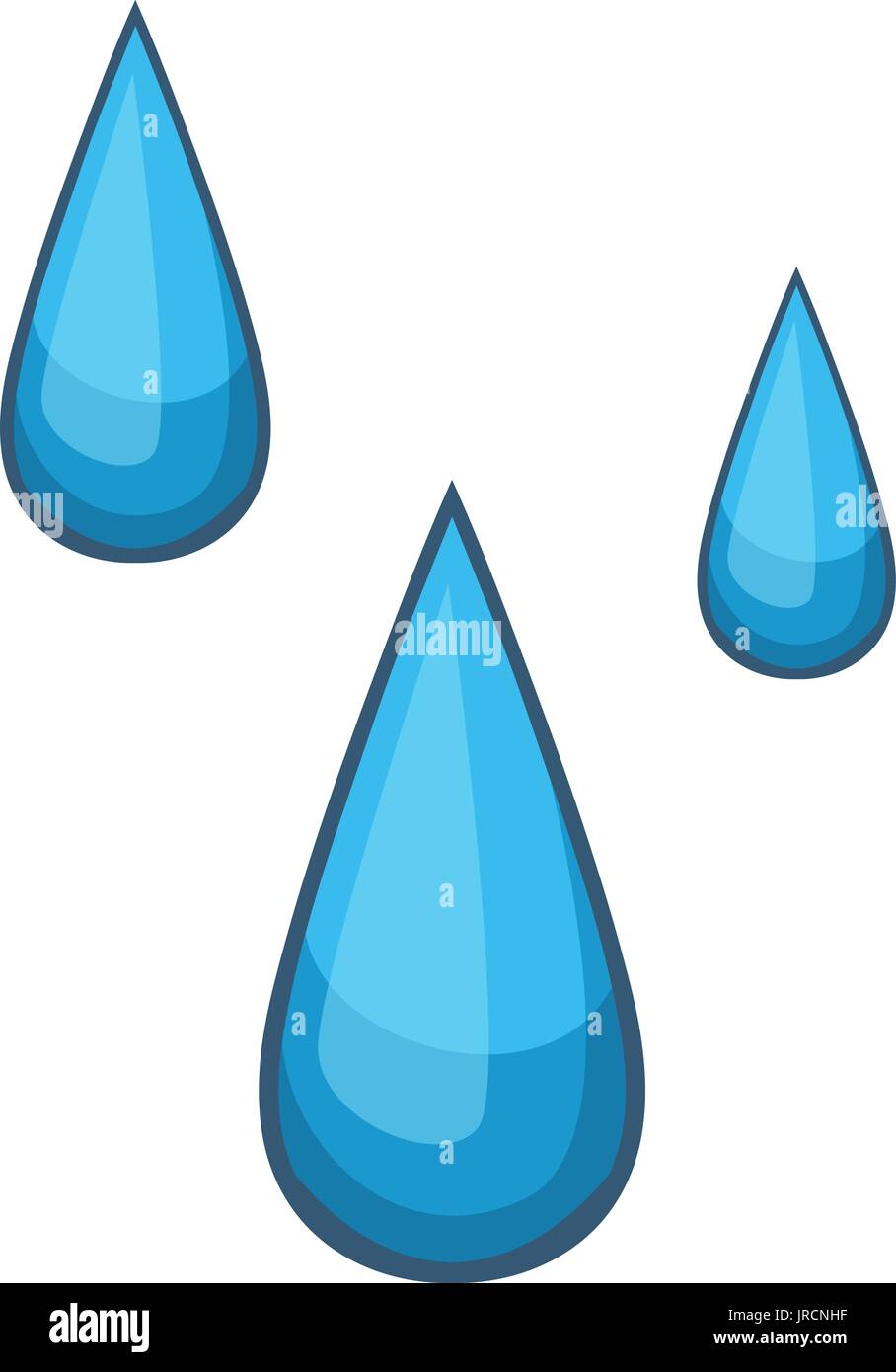 Gotas de agua, icono de estilo de dibujos animados Imagen Vector de stock -  Alamy