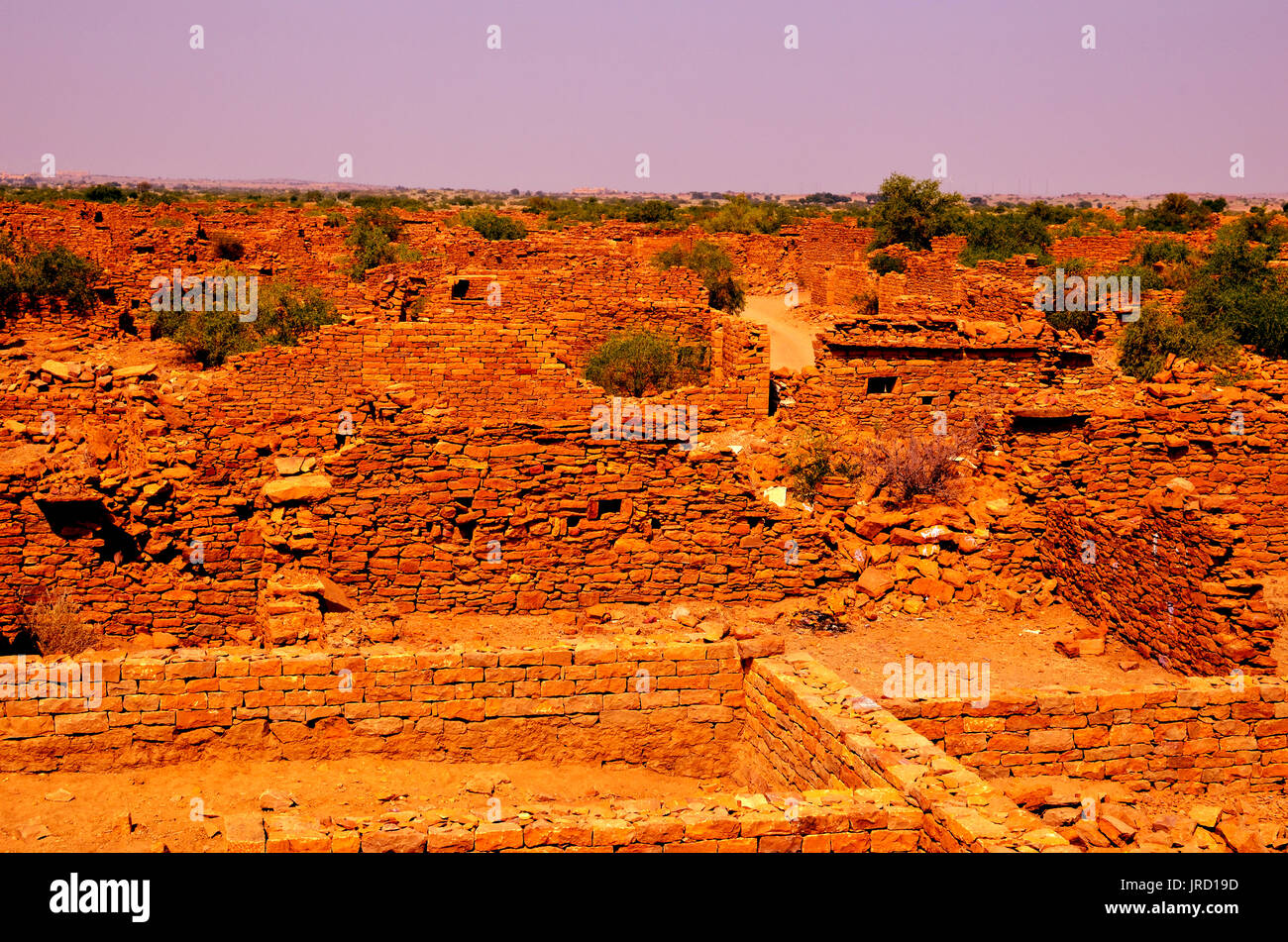 Ruinas de una ciudad Foto de stock