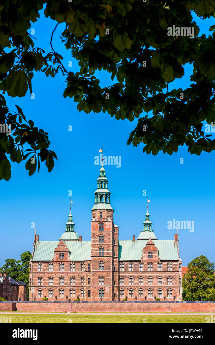 Castillo de Rosenborg en Copenhague, Dinamarca Foto de stock