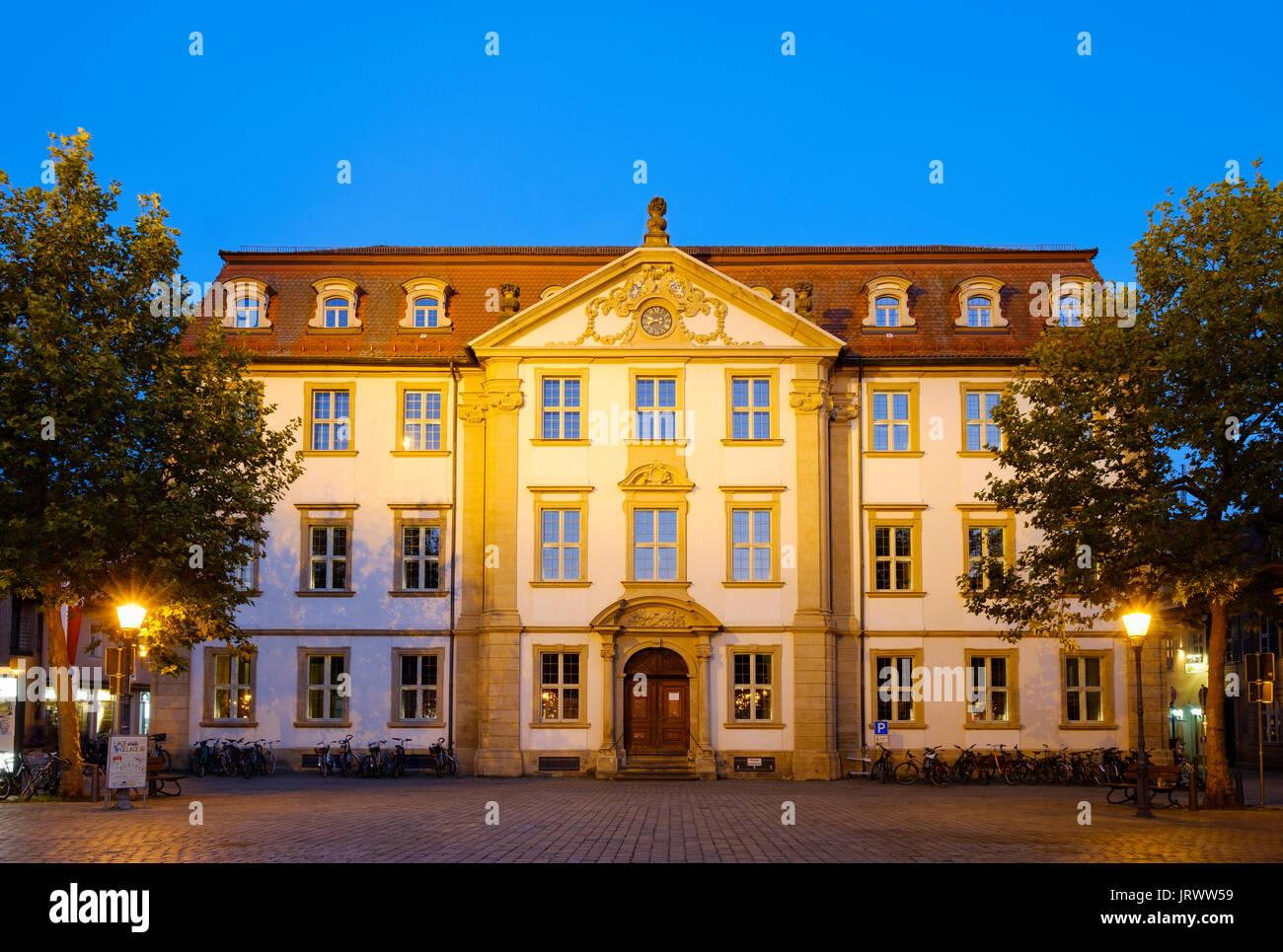 Stutterheim'sches Palais, la plaza del mercado, mantenga la ciudad Erlangen, Middle Franconia, Franconia, Baviera, Alemania Foto de stock