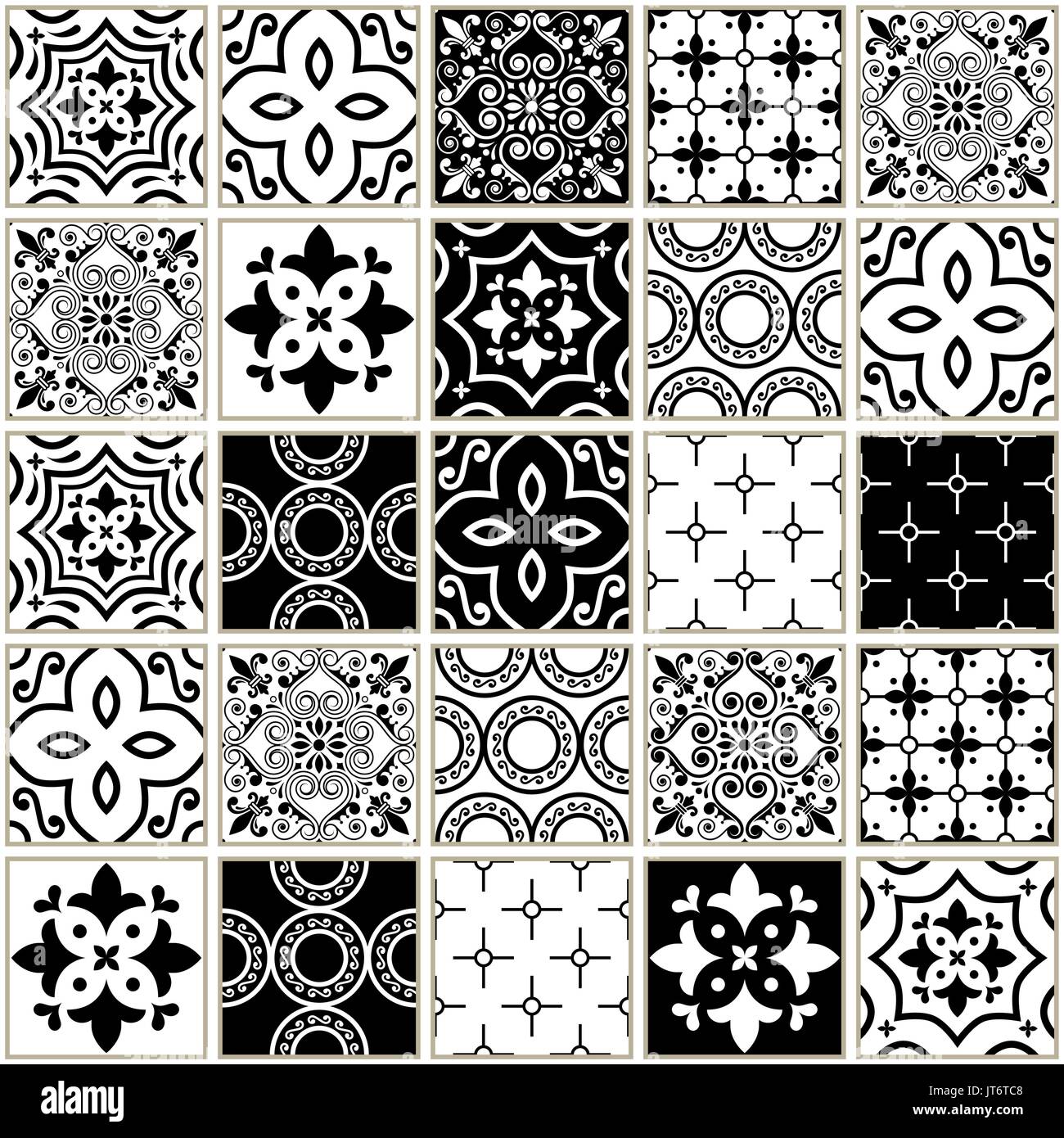 sin esmaltar. gris y negro diseño hexagonal Azulejos de mosaico de cerámica color blanco