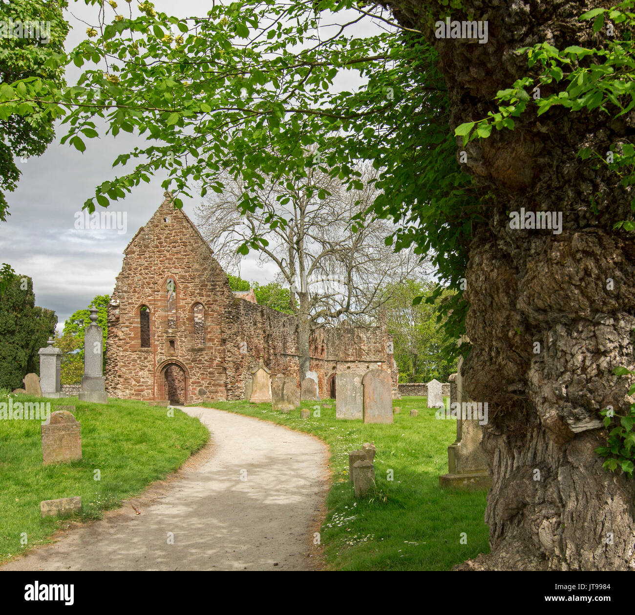 Ruinas históricas de Beauly priory, cerca de Inverness Escocia Foto de stock