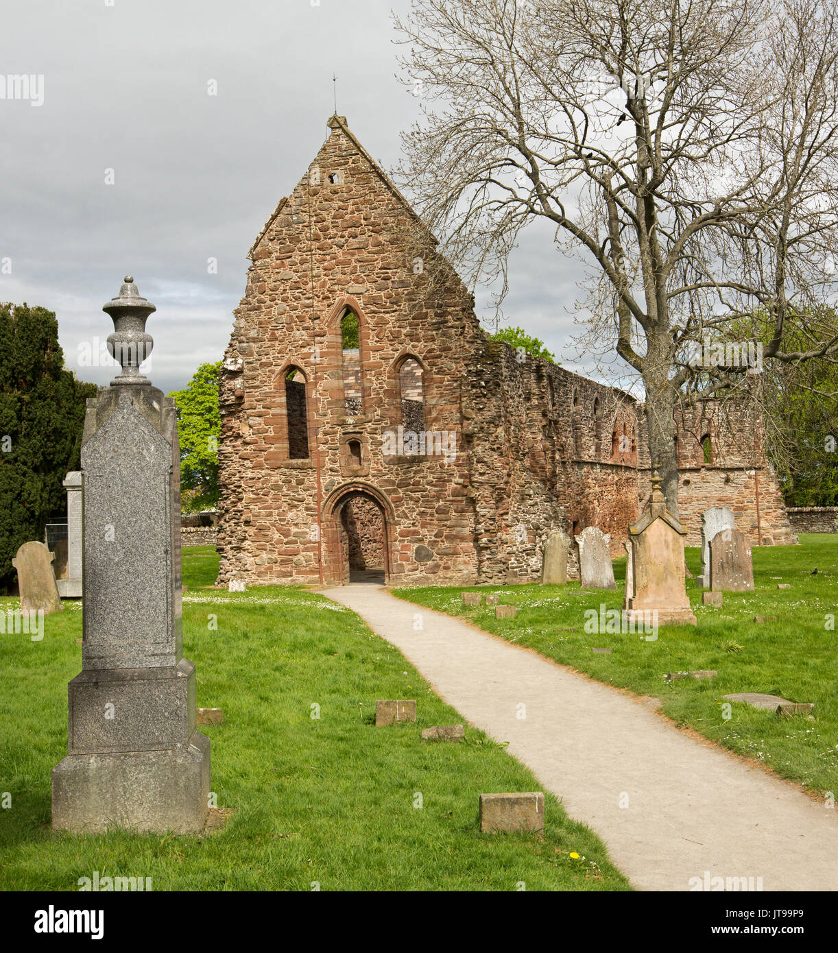 Ruinas históricas de Beauly priory, cerca de Inverness Escocia Foto de stock