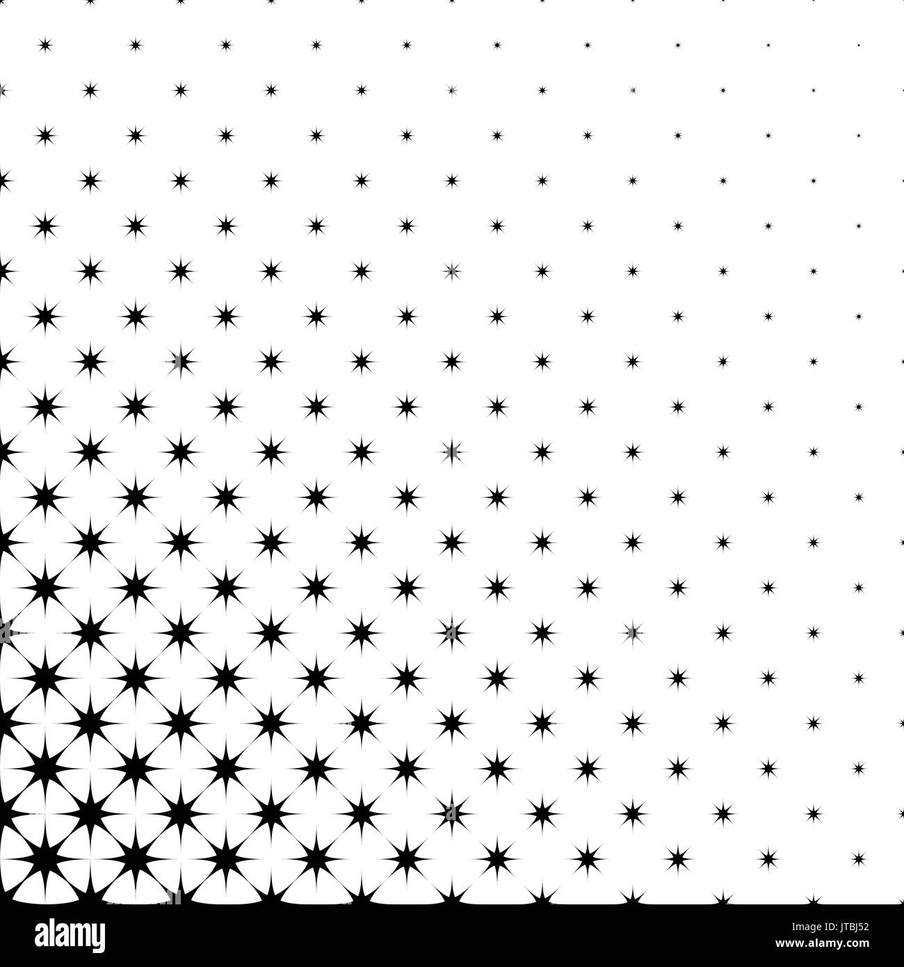 Blanco y negro estrella - vector de fondo abstracto geométrico octagrams Ilustración del Vector