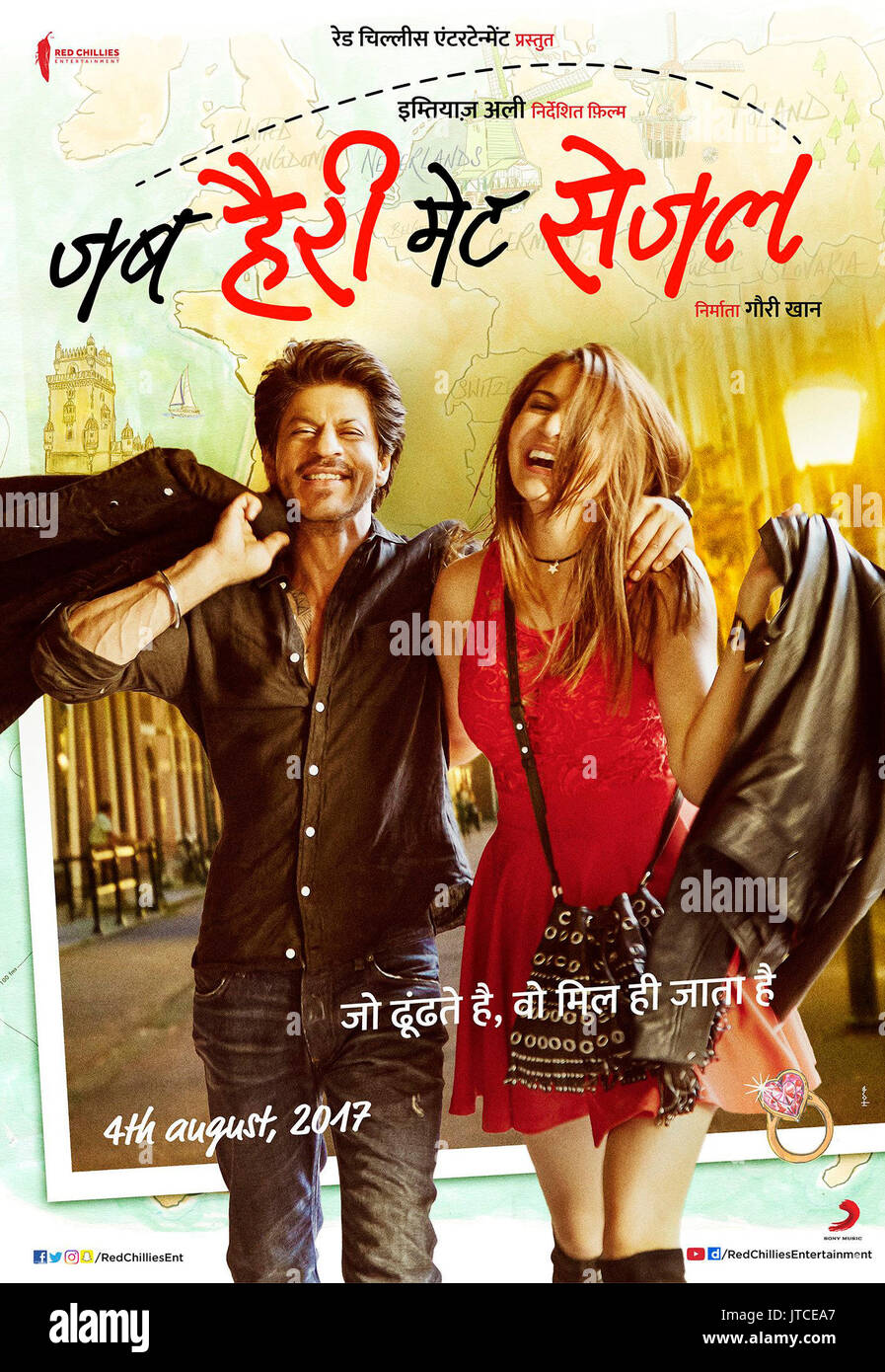 JAB Harry resolvió SEJAL, Indian poster en Hindi, desde la izquierda: Shah  Rukh Khan, Anushka Sharma, 2017. ©chiles rojos/Entretenimiento cortesía  Colección Everett Fotografía de stock - Alamy