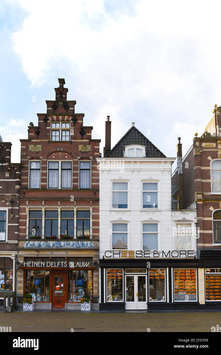 Edificios en Delft, Holanda Meridional, Países Bajos Foto de stock