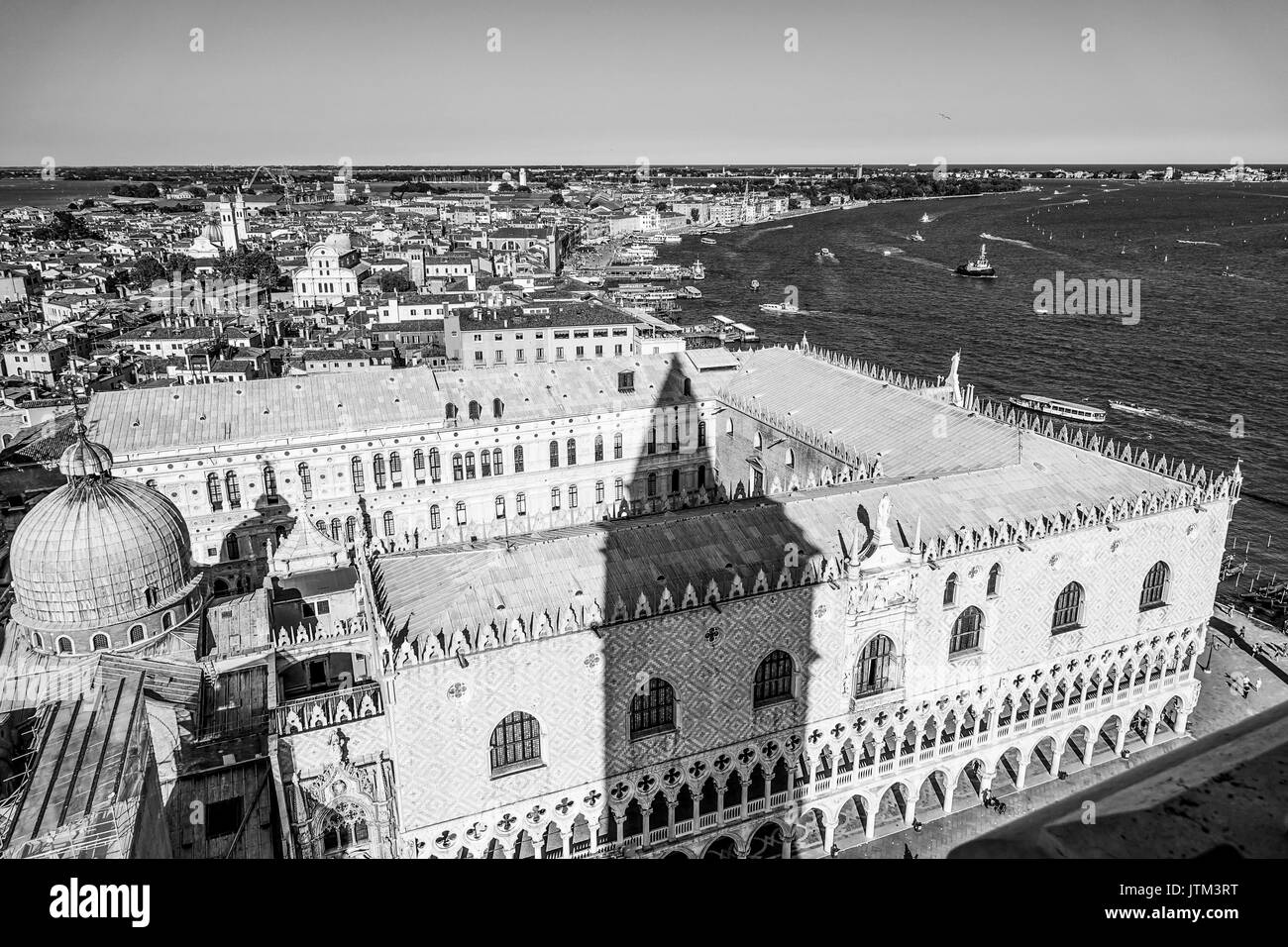 Palacio Ducal de Venecia - vista aérea - Palazzo Ducale Foto de stock
