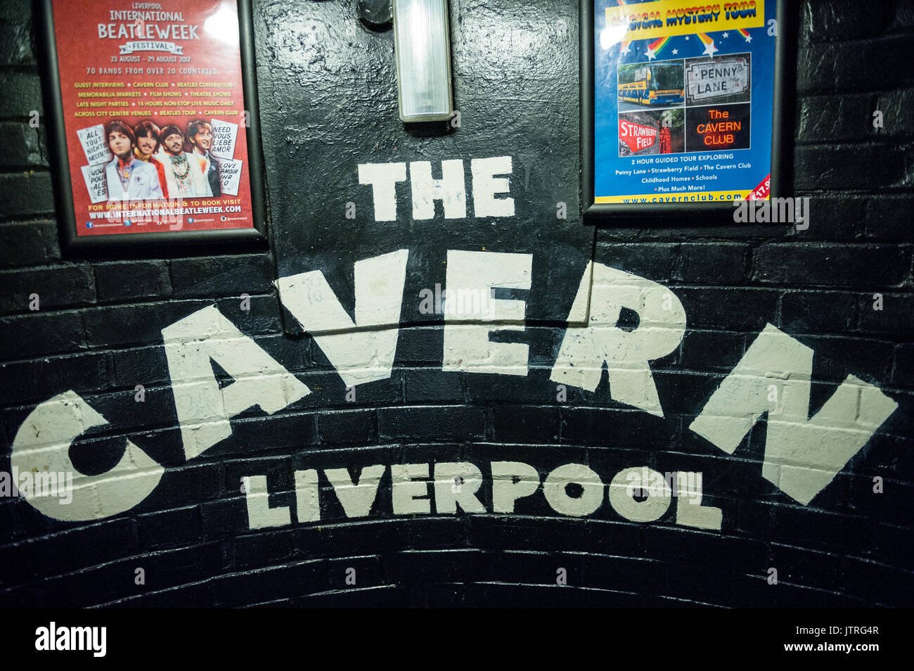 El Cavern Club de Liverpool, se hizo famoso por los Beatles. Foto de stock