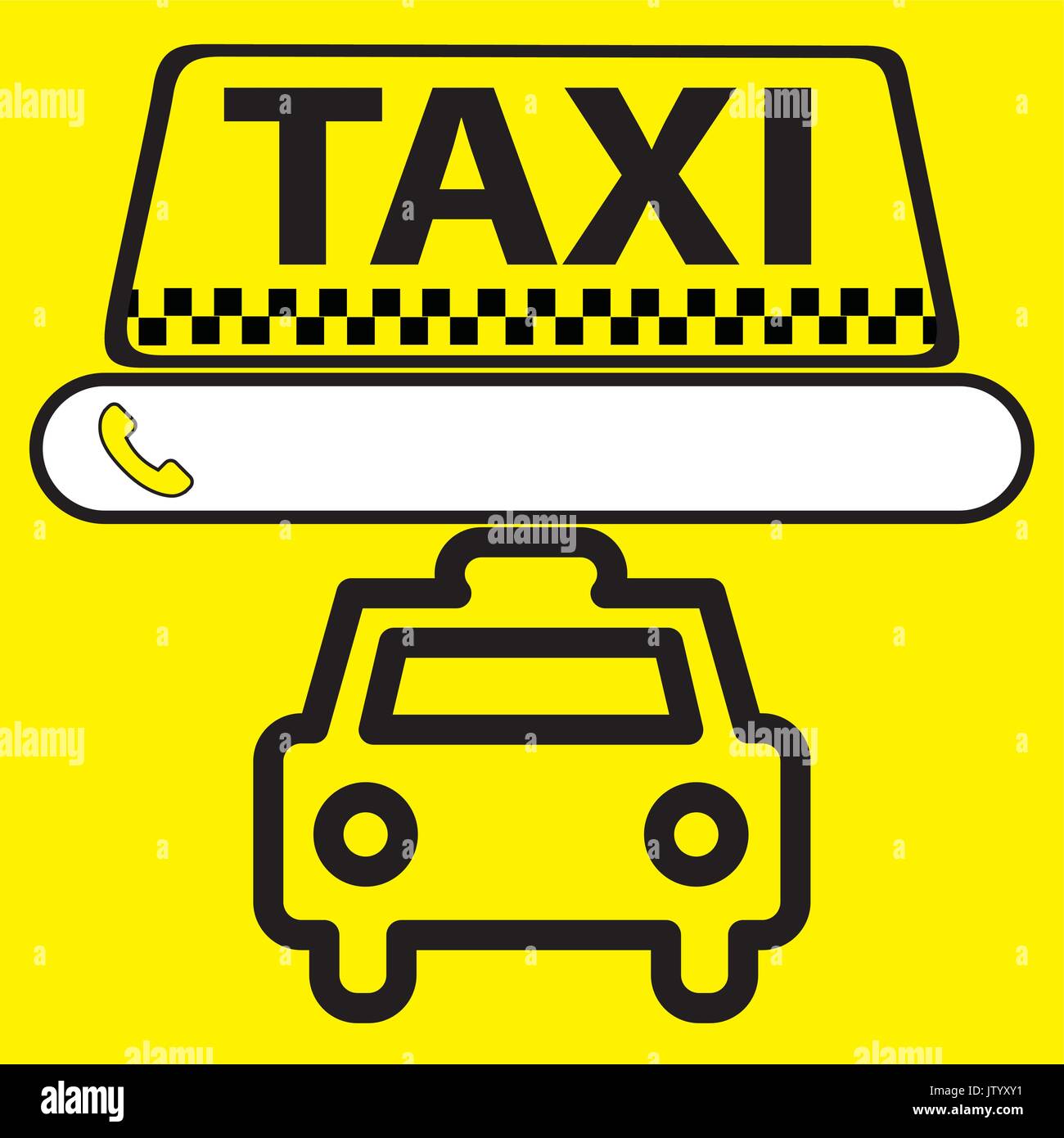 Numero de taxi Imágenes vectoriales de stock - Alamy