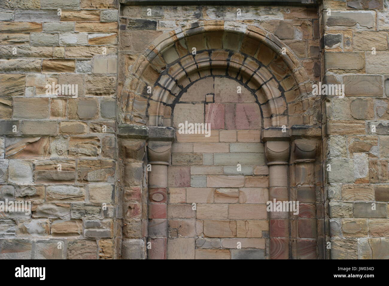 La catedral de Durham, la pared exterior Foto de stock