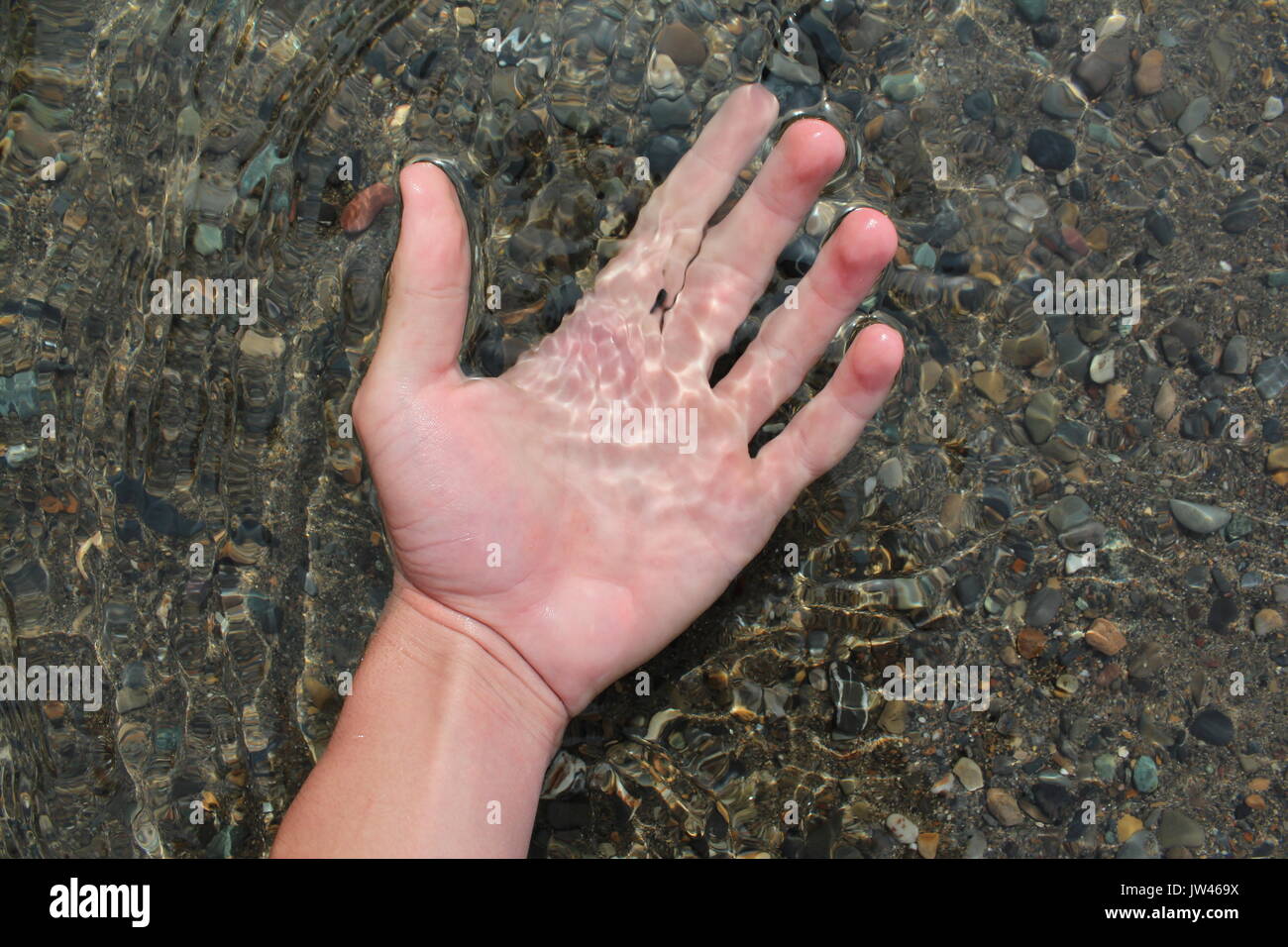 Agua pura. Foto de stock