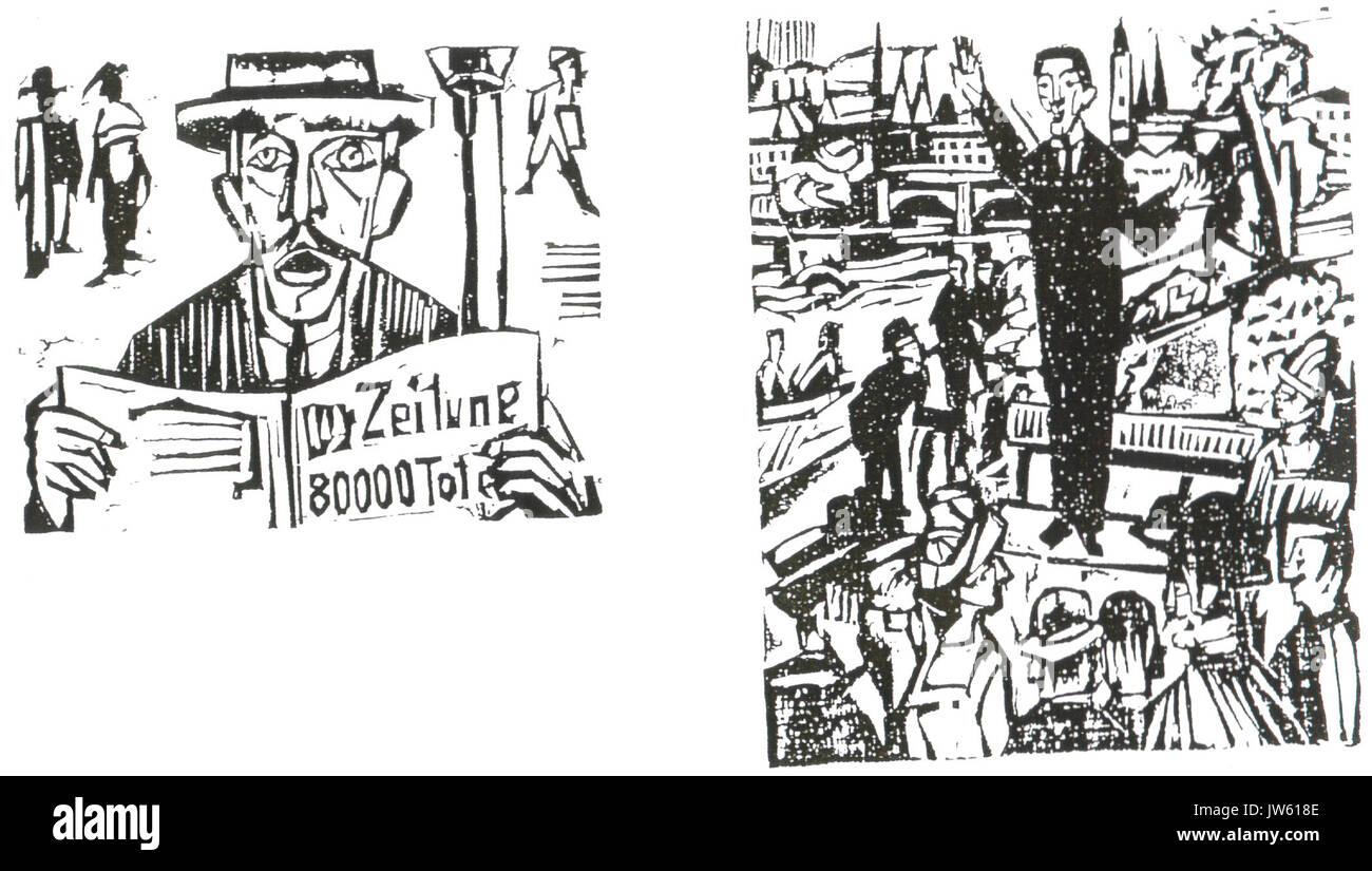 Max Daetwyler Holzschnitte Ernst Ludwig Kirchner 2 Foto de stock