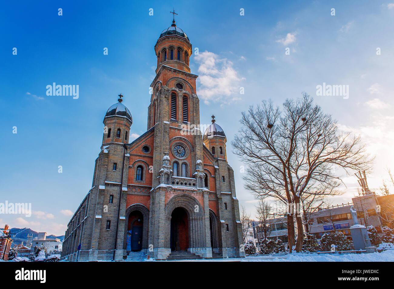 Vista de la aldea jeonju hanok en corea fotografías e imágenes de alta