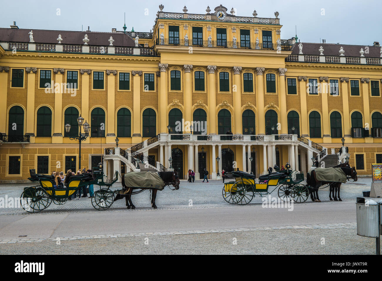 El Palacio de Schönbrunn, Viena, Austria. Foto de stock