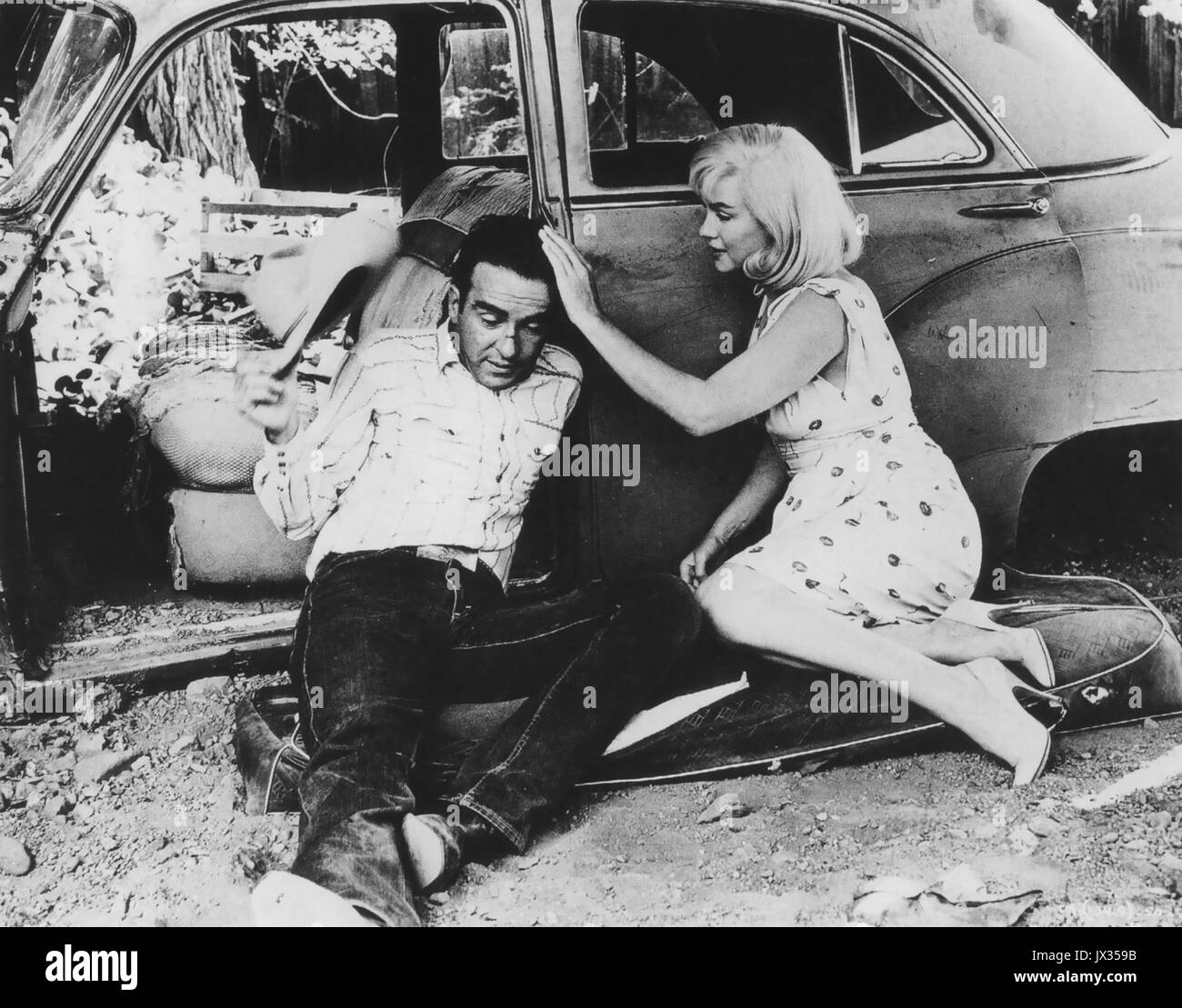 Los MISFITS 1961 Seven Arts Productions con Marilyn Monroe y Montgomery Clift Foto de stock
