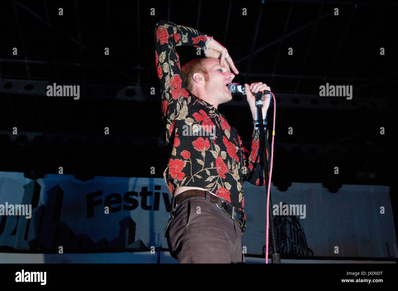Todd fink débil realizar 2007 festival de música de barrio la Coliseum de Los Angeles,CA Foto de stock