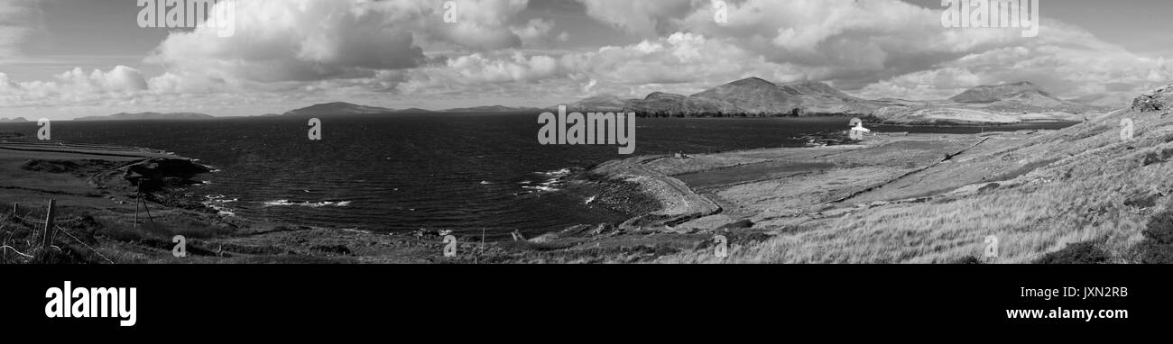 Panorama de Valentia Island, en el condado de Kerry, Irlanda Foto de stock