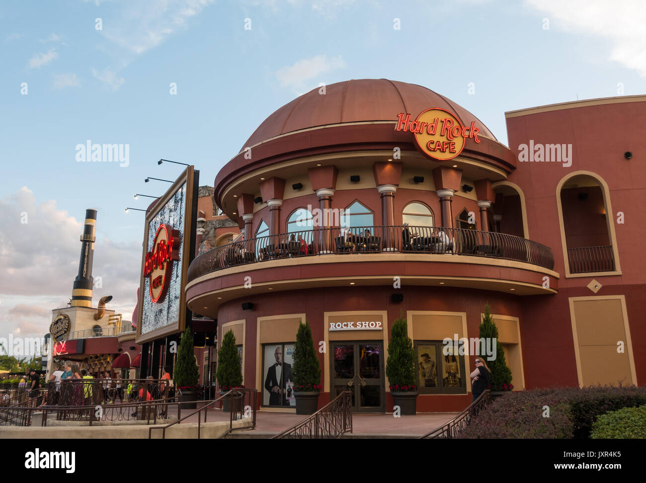 El Hard Rock Cafe en Universal Citywalk, Orlando, Florida. Foto de stock