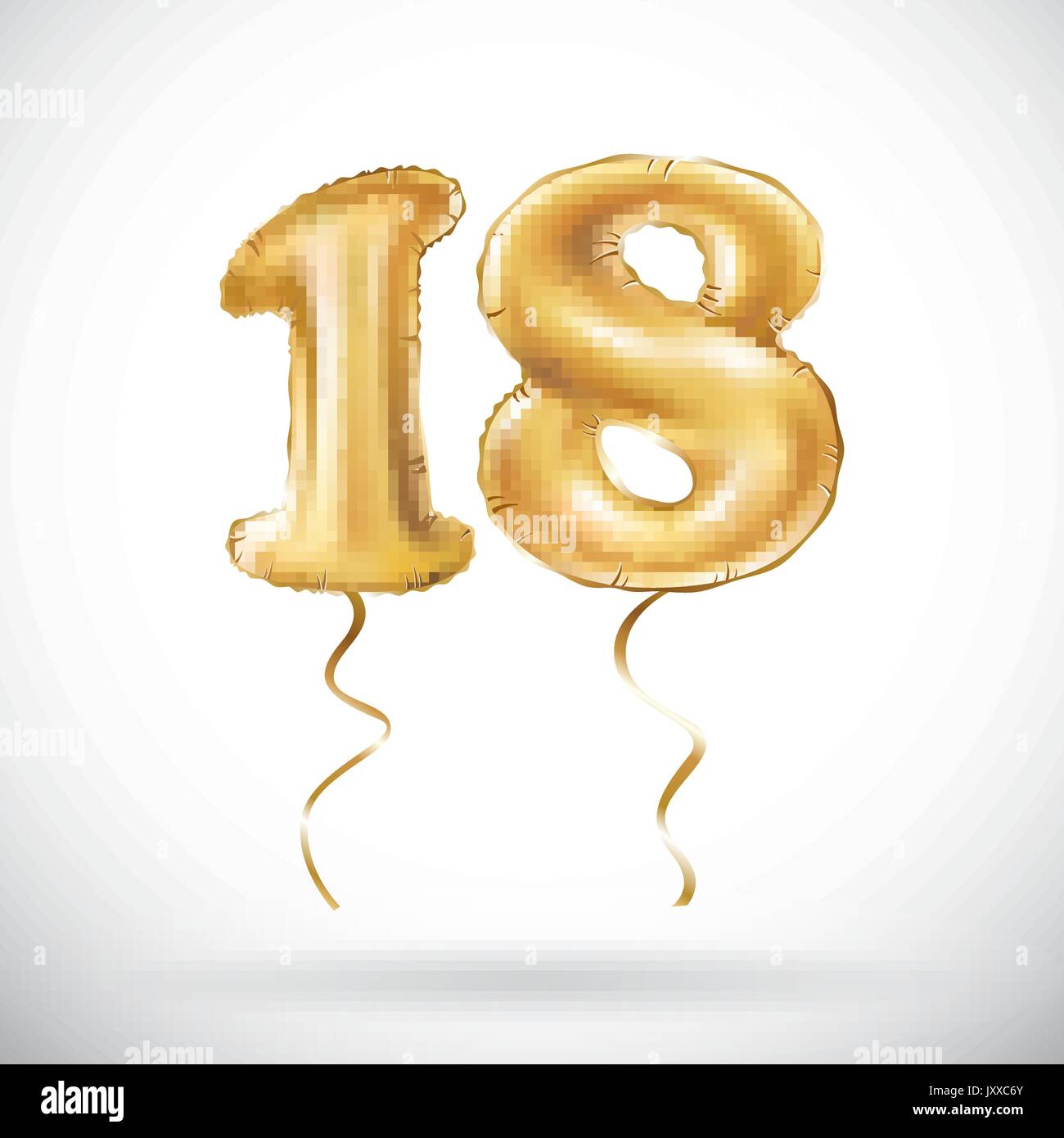 18 Número Globo 18 Cumpleaños Decoraciones Globos de Oro Globos de
