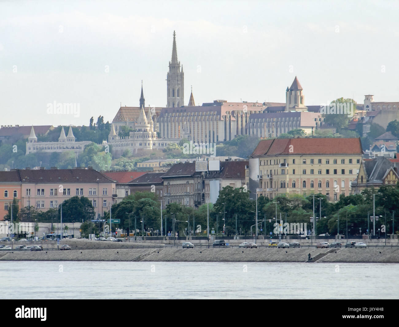 Panoramicl vista de Budapest, capital de Hungría Foto de stock