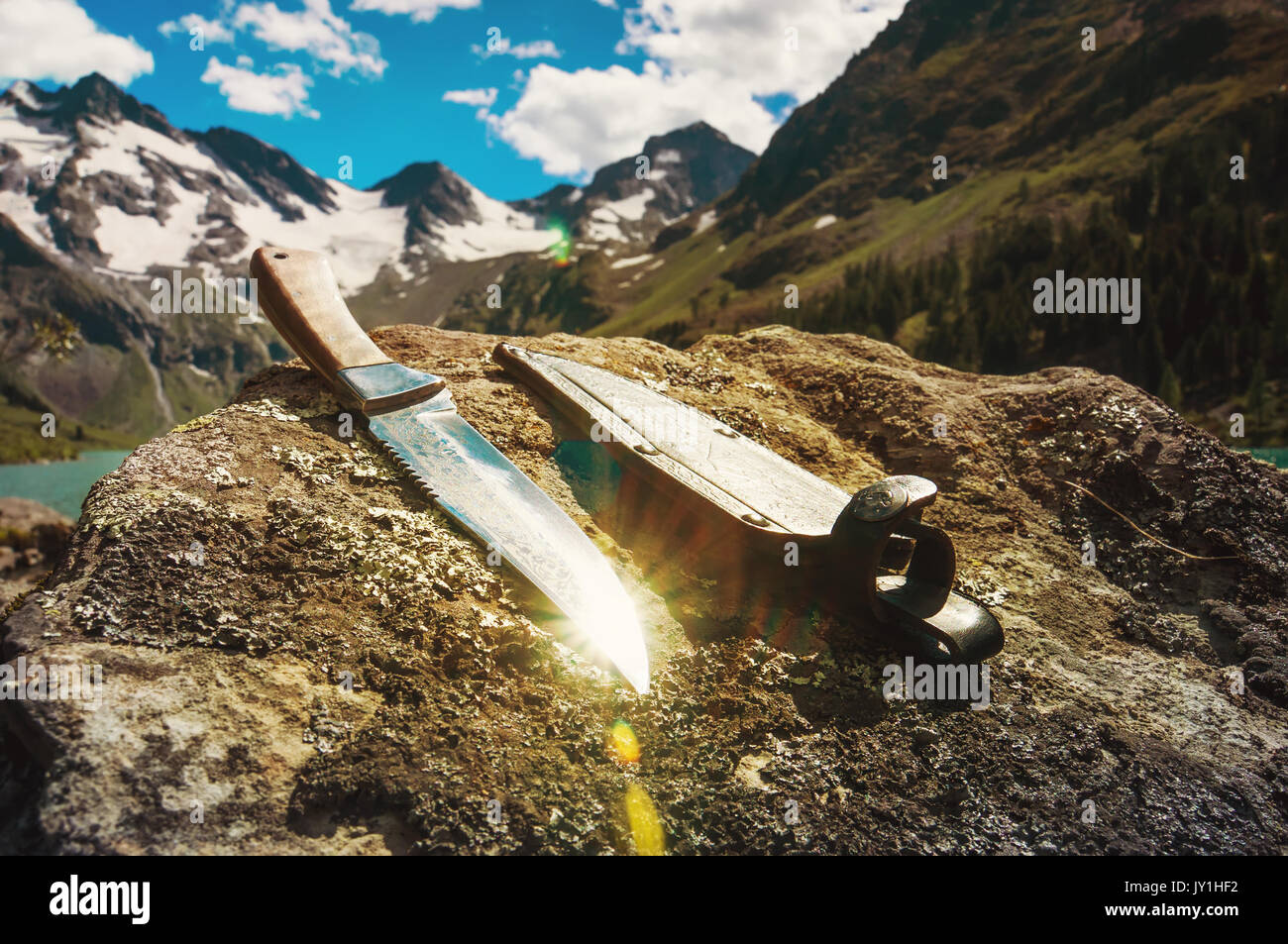 Cosas y accesorios para turismo, viajes, trekking y senderismo, vista plana  de la cima Fotografía de stock - Alamy