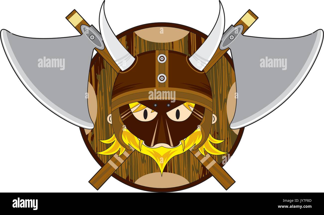 Hacha Vikinga, icono de estilo de dibujos animados Imagen Vector de stock -  Alamy