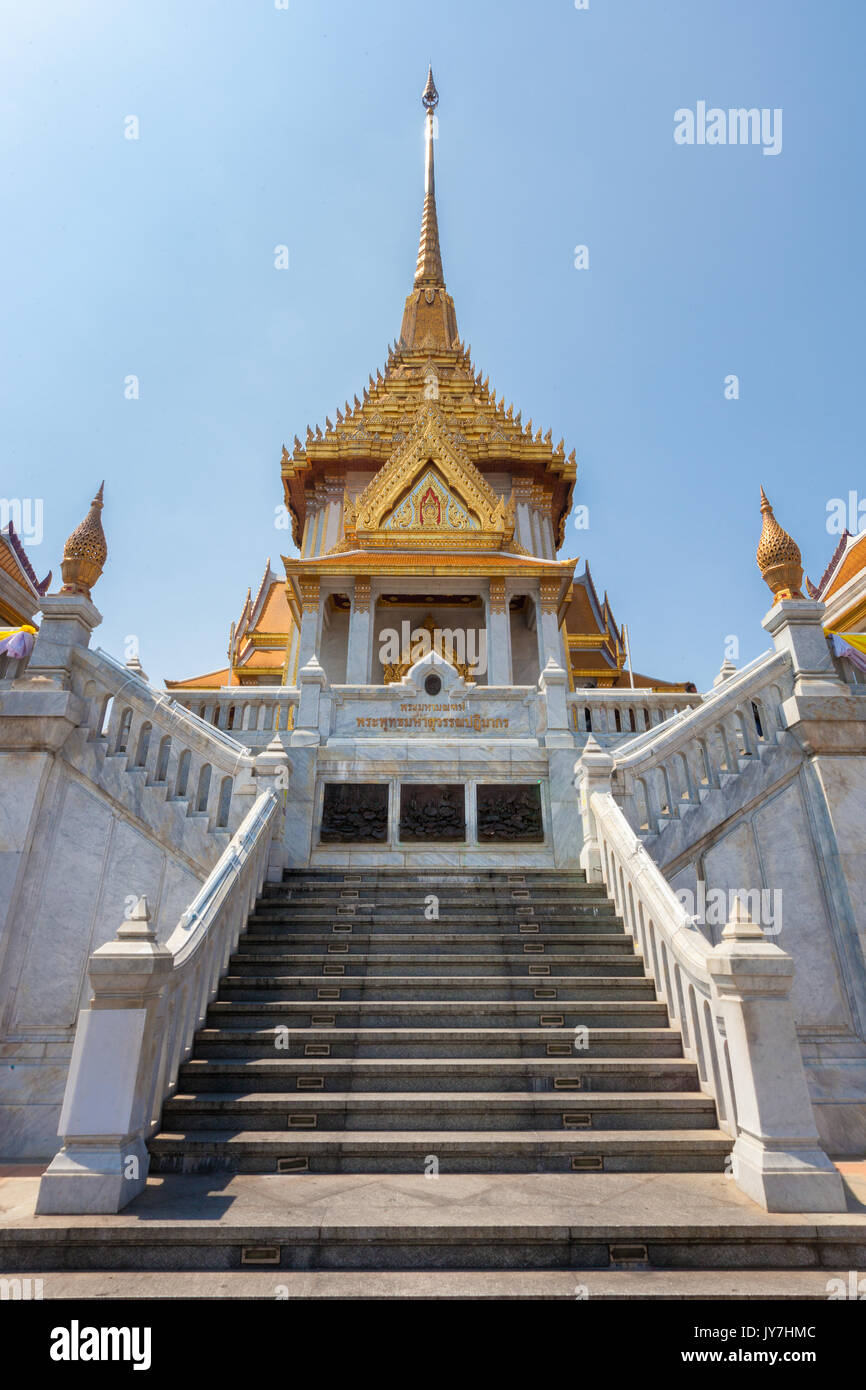 Templo del Buda de Oro Wat Traimit o en Chinatown, en Bangkok, Tailandia Foto de stock