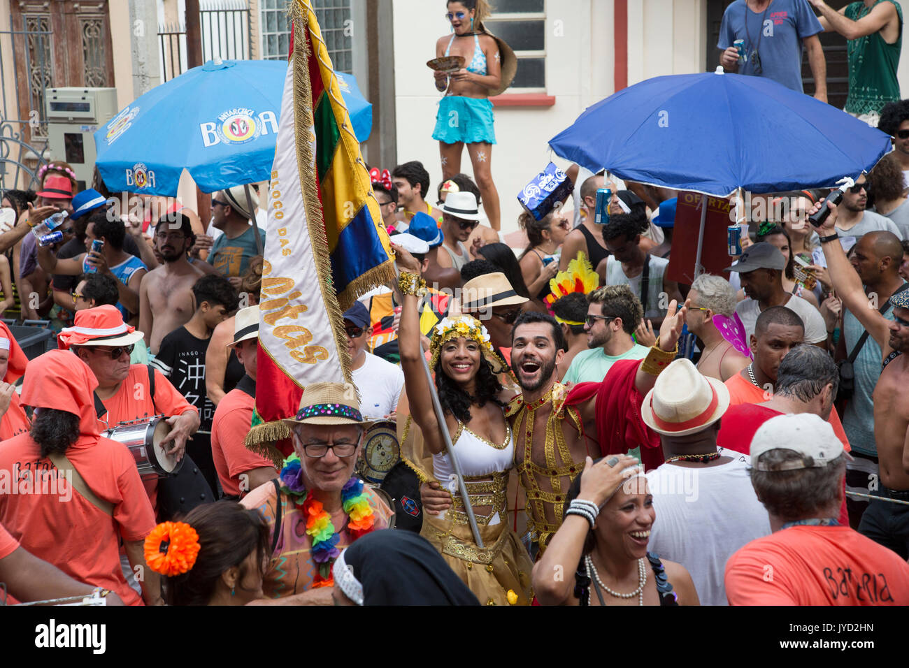 El Carnaval, en ,Rio de Janeiro, Carnaval, es un festival en Brasil, Sudamérica Foto de stock
