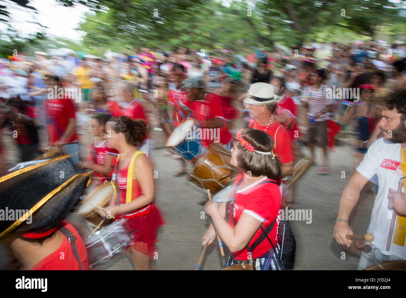 El Carnaval, en ,Rio de Janeiro, Carnaval, es un festival en Brasil, Sudamérica Foto de stock