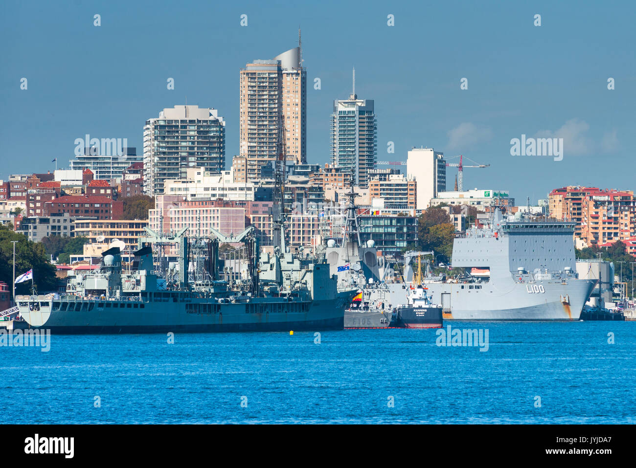 La base naval de Garden Island, Sydney, New South Wales, Australia. Foto de stock