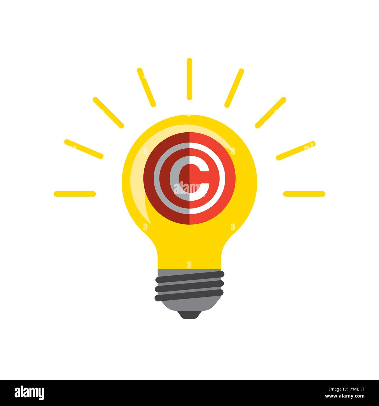 Concepto de diseño copyright Ilustración del Vector