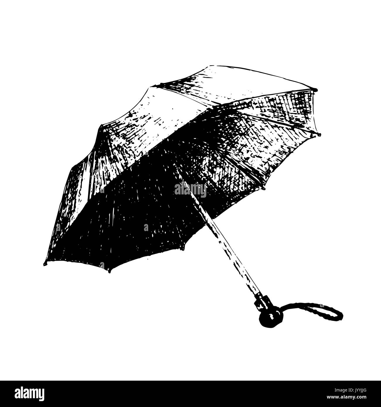 Paraguas de mano Imágenes de stock en blanco y negro - Alamy