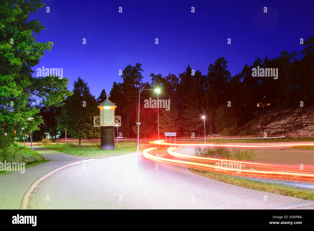 Estelas de luz en Estocolmo. Tomadas con una cámara Nikon D5300 Fotografía  de stock - Alamy