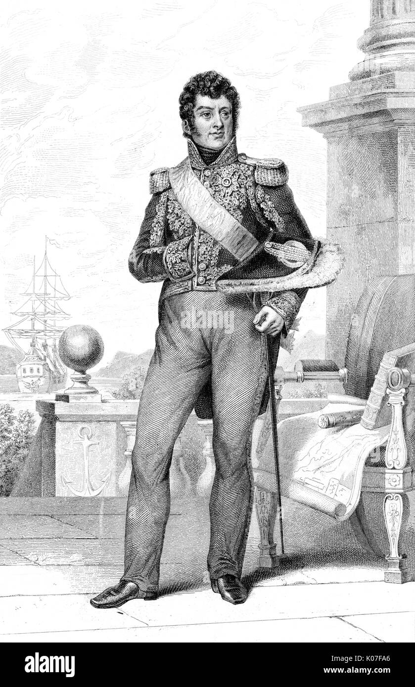 Laurent Jean Francois (1752 - 1839), comte Truguet comandante naval francés Fecha: Foto de stock