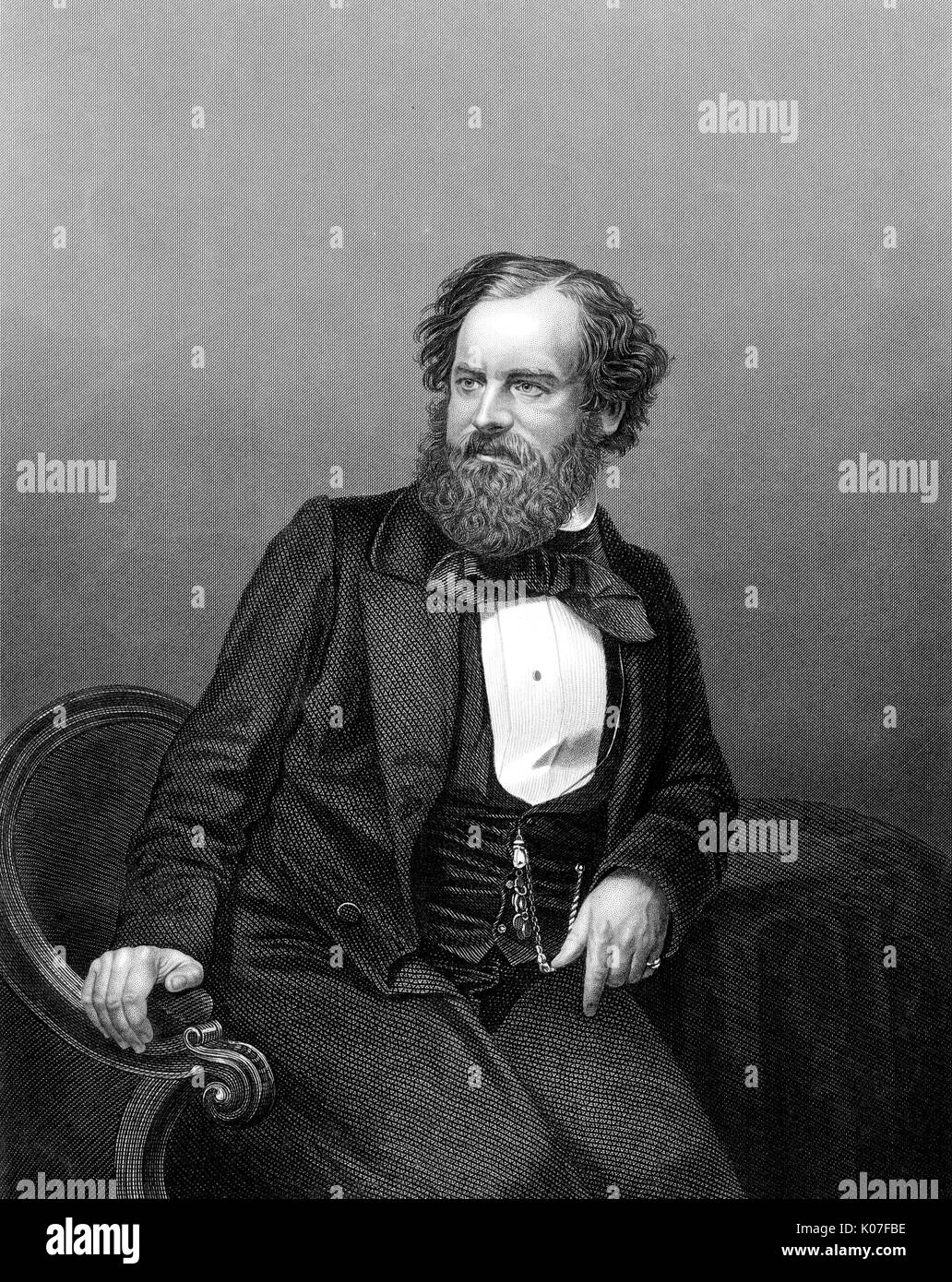 Albert Richard Smith (1816 - 1860) escritor humorístico y alpinista Fecha: Foto de stock