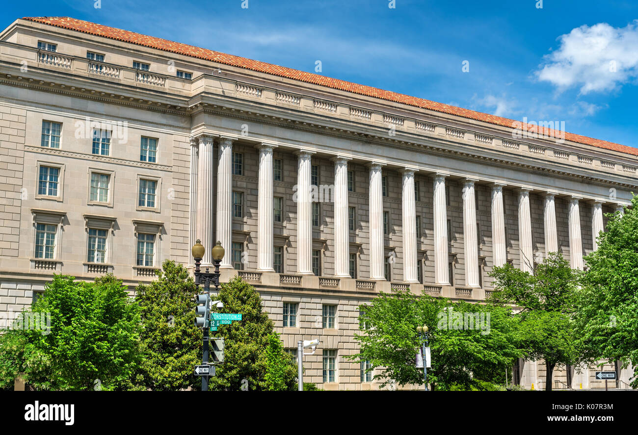Edificio del Servicio de Impuestos Internos en Washington DC, EE.UU. Foto de stock