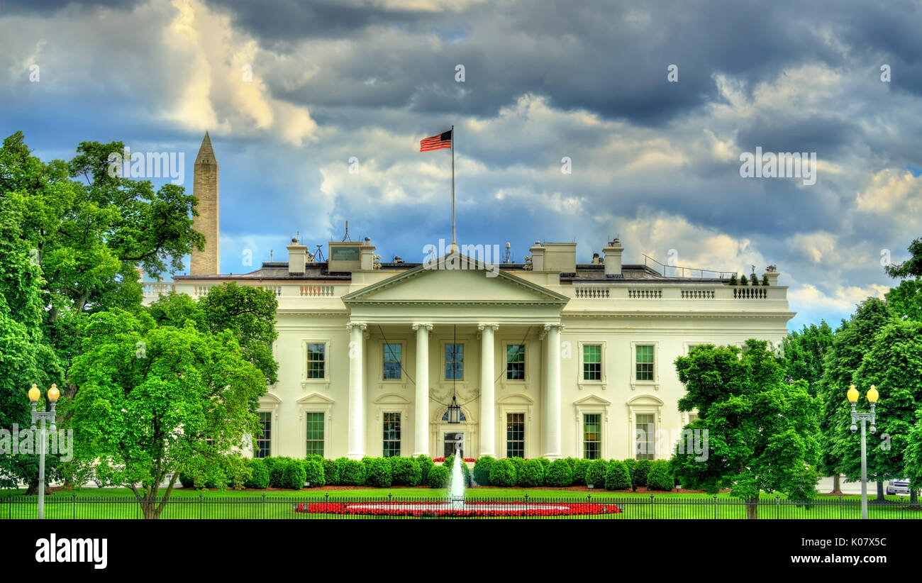 La Casa Blanca en Washington, D.C. Foto de stock