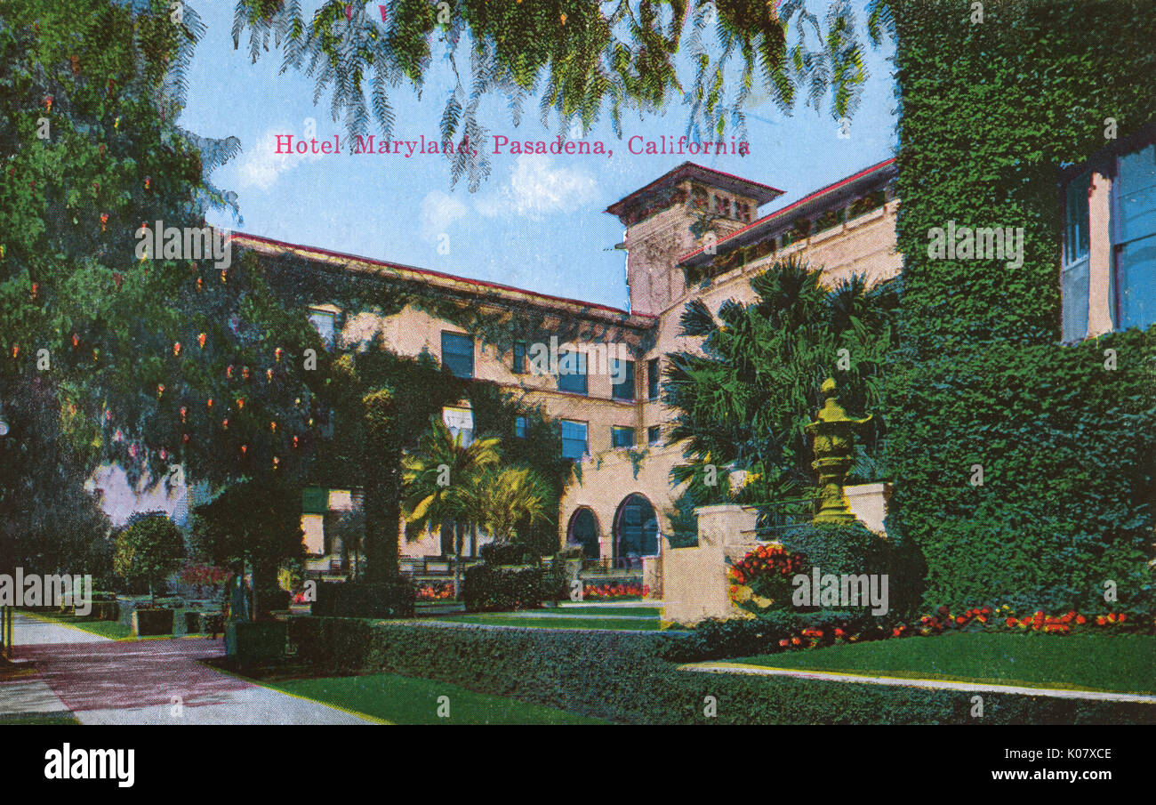 Hotel Maryland, Pasadena, California, EE.UU Foto de stock