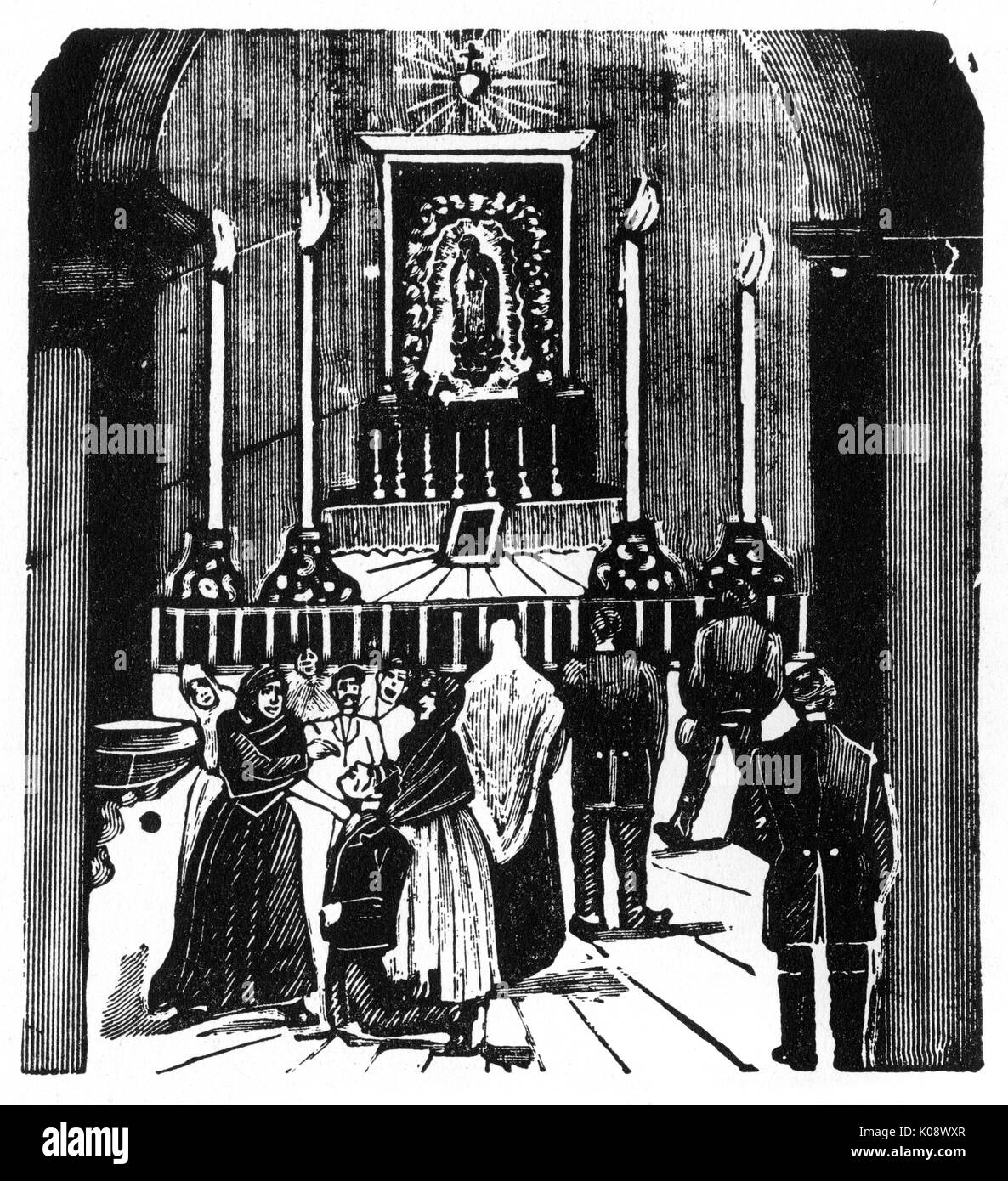 Icono de virgen de guadalupe Imágenes recortadas de stock Alamy