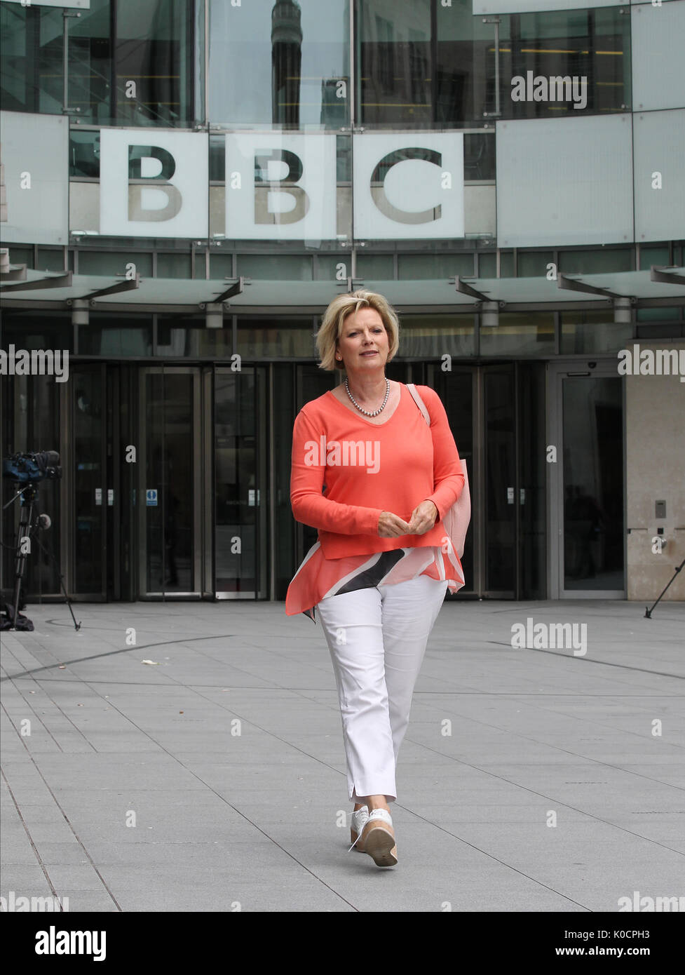 Anna soubry atiende la bbc andrew marr show en los estudios de la BBC en Londres, el 23 de julio de 2017 Foto de stock