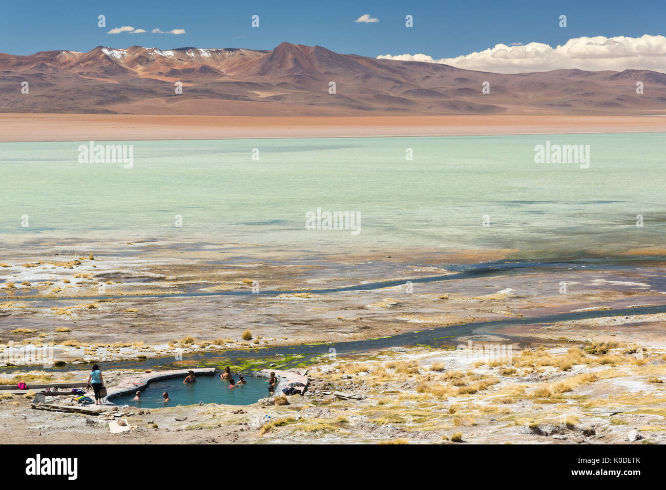 América del Sur, los Andes, Altiplano, Bolivia, Termas de Polques Foto de stock