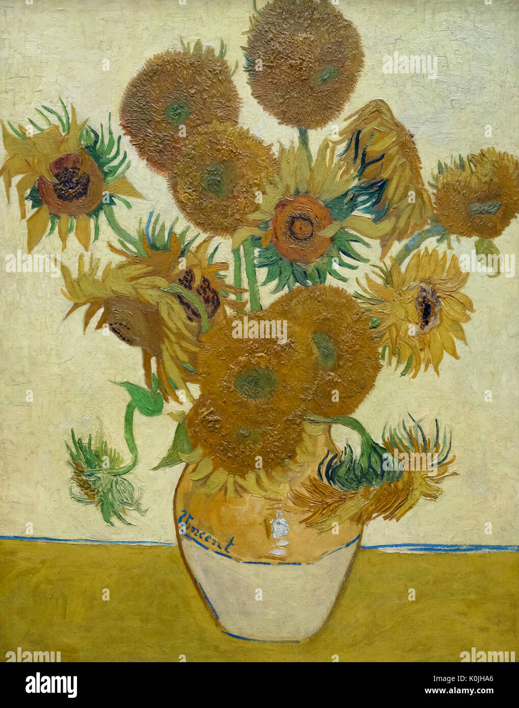 Girasoles, Vincent Van Gogh - 1888 Foto de stock