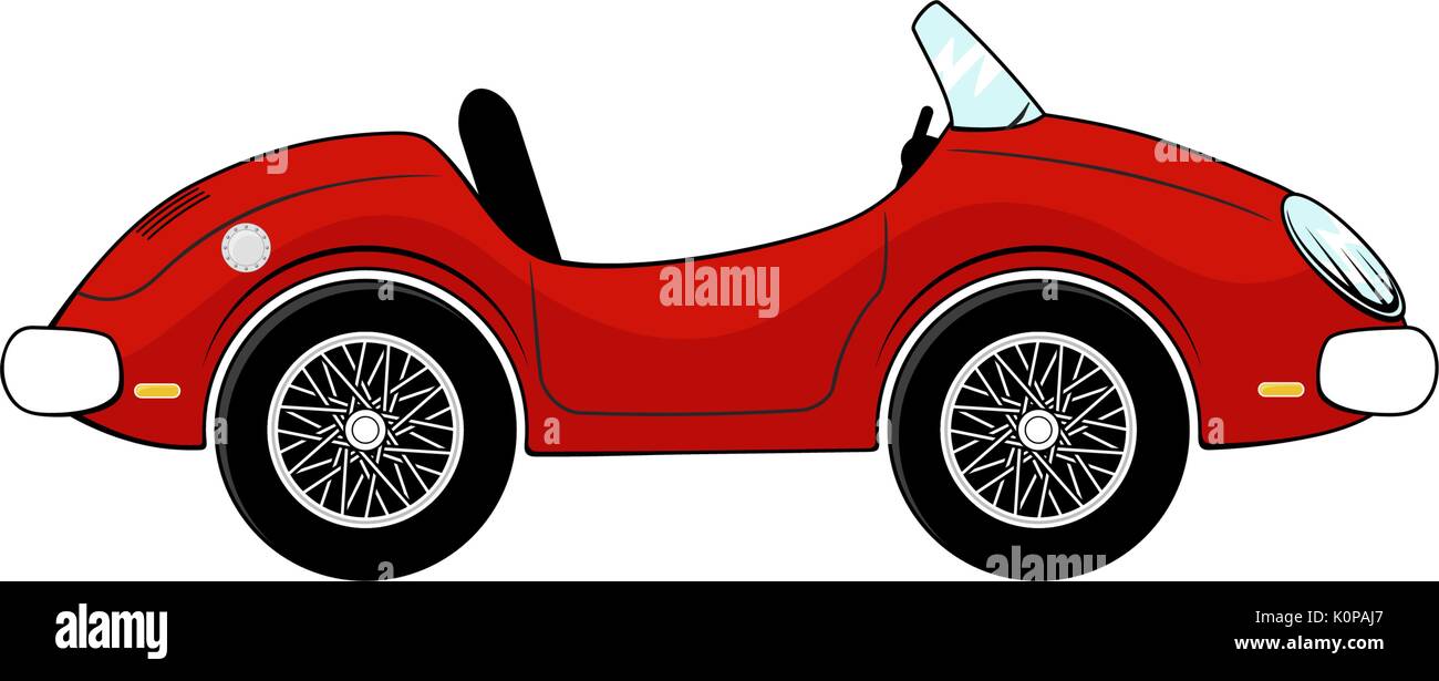 Coche rojo de dibujos animados Imágenes vectoriales de stock - Alamy