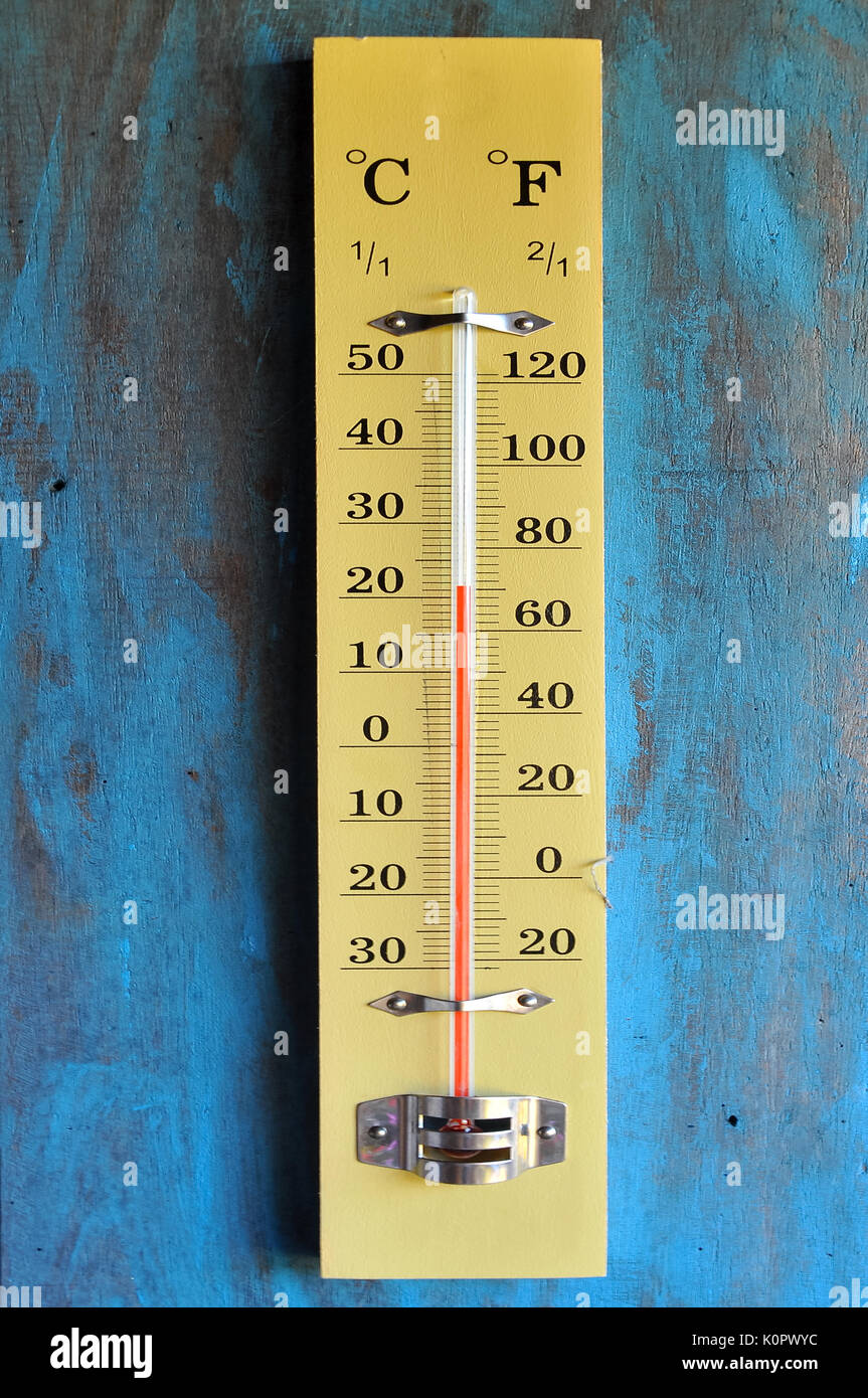 El termómetro es un dispositivo que mide la temperatura o gradiente de  temperatura usando una variedad de diferentes principios Fotografía de  stock - Alamy