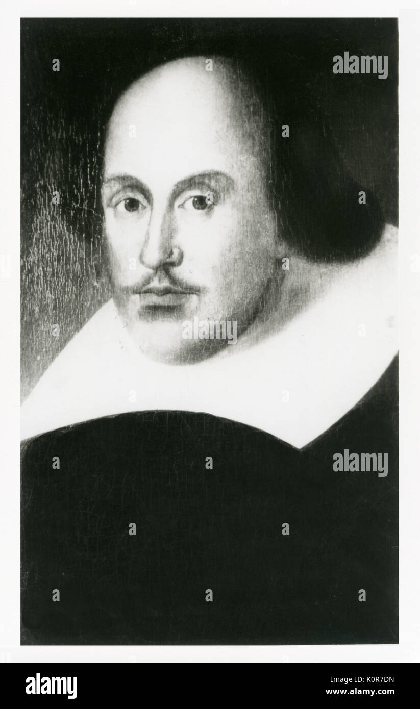 William Shakespeare, el dramaturgo inglés -vertical Foto de stock