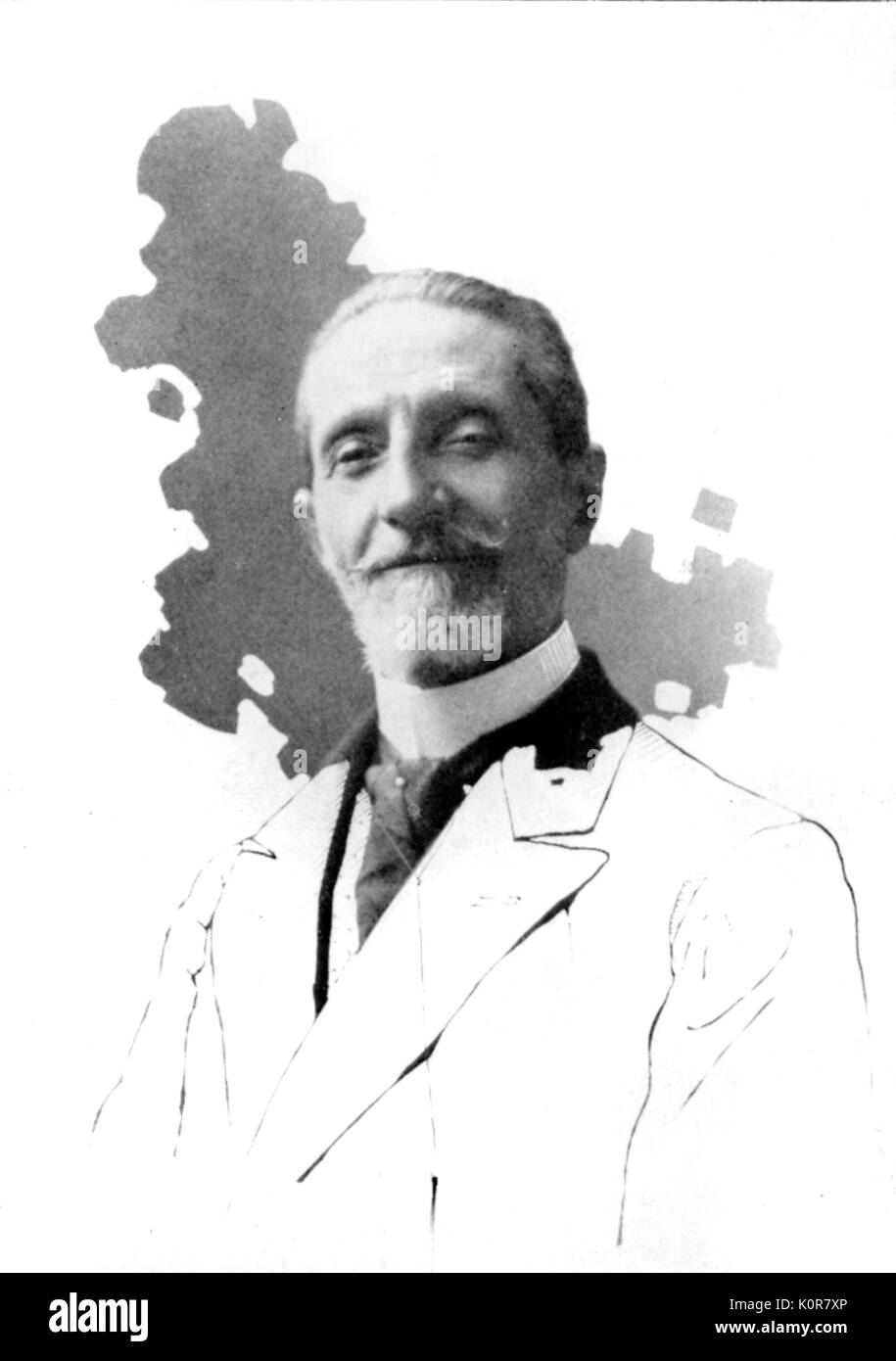 Giulio Ricordi - retrato, editor de música italiana, 1840-1912 Foto de stock