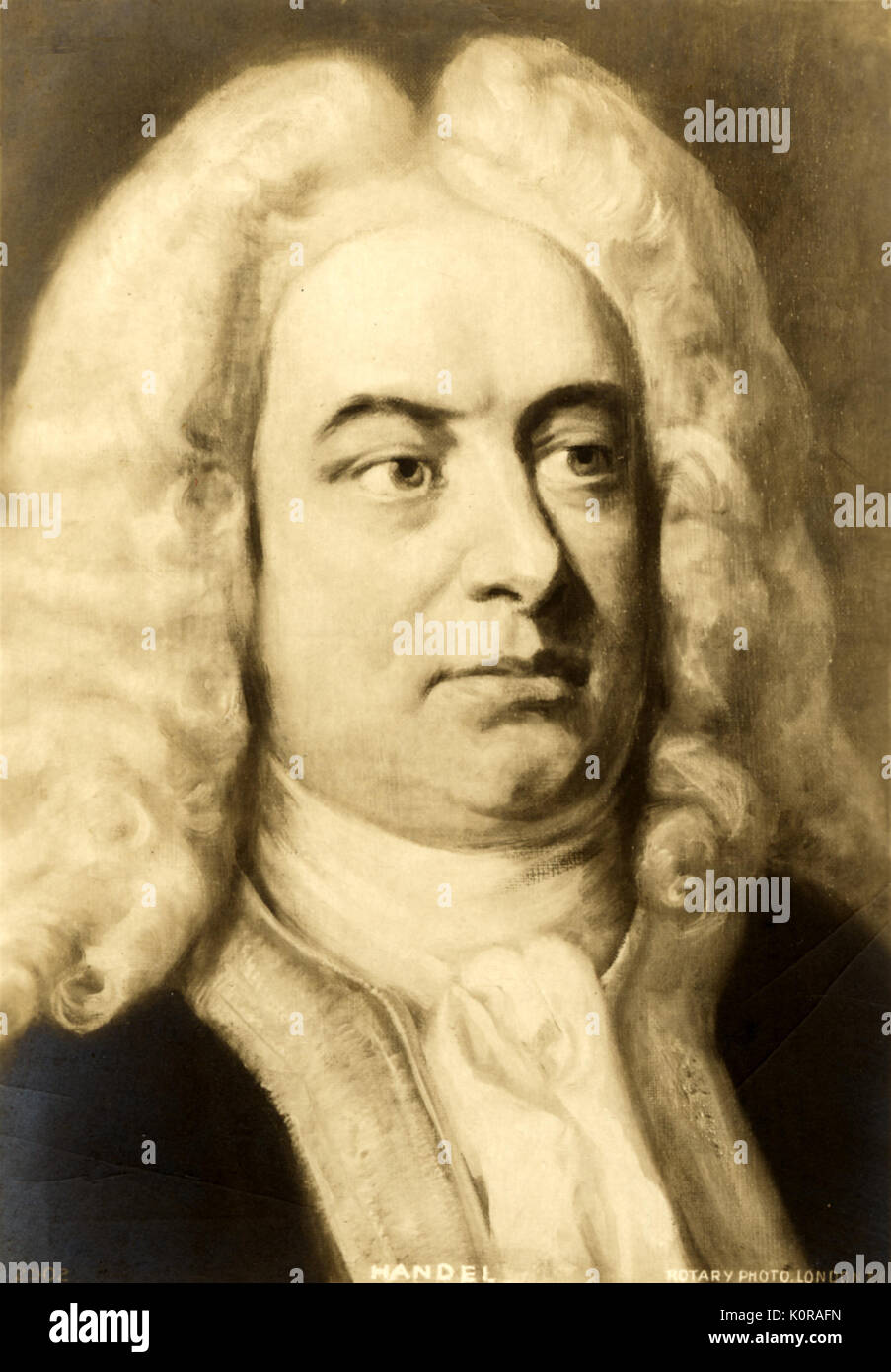 George Frideric Handel, compositor alemán-inglés, 1685-1759. Foto de stock