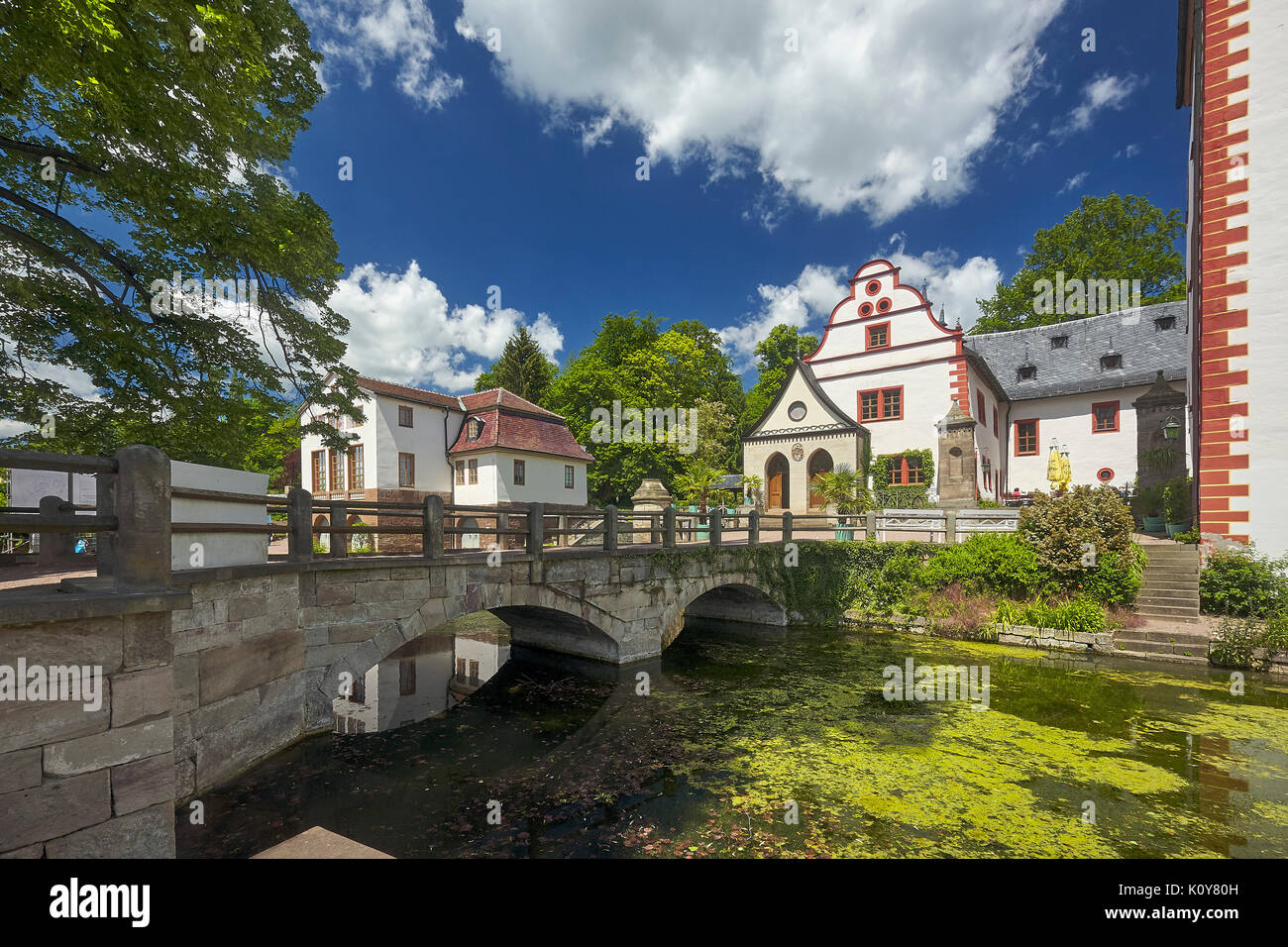 En Grosskochberg Kochberg castillo cerca de Rudolstadt, Turingia, Alemania Foto de stock